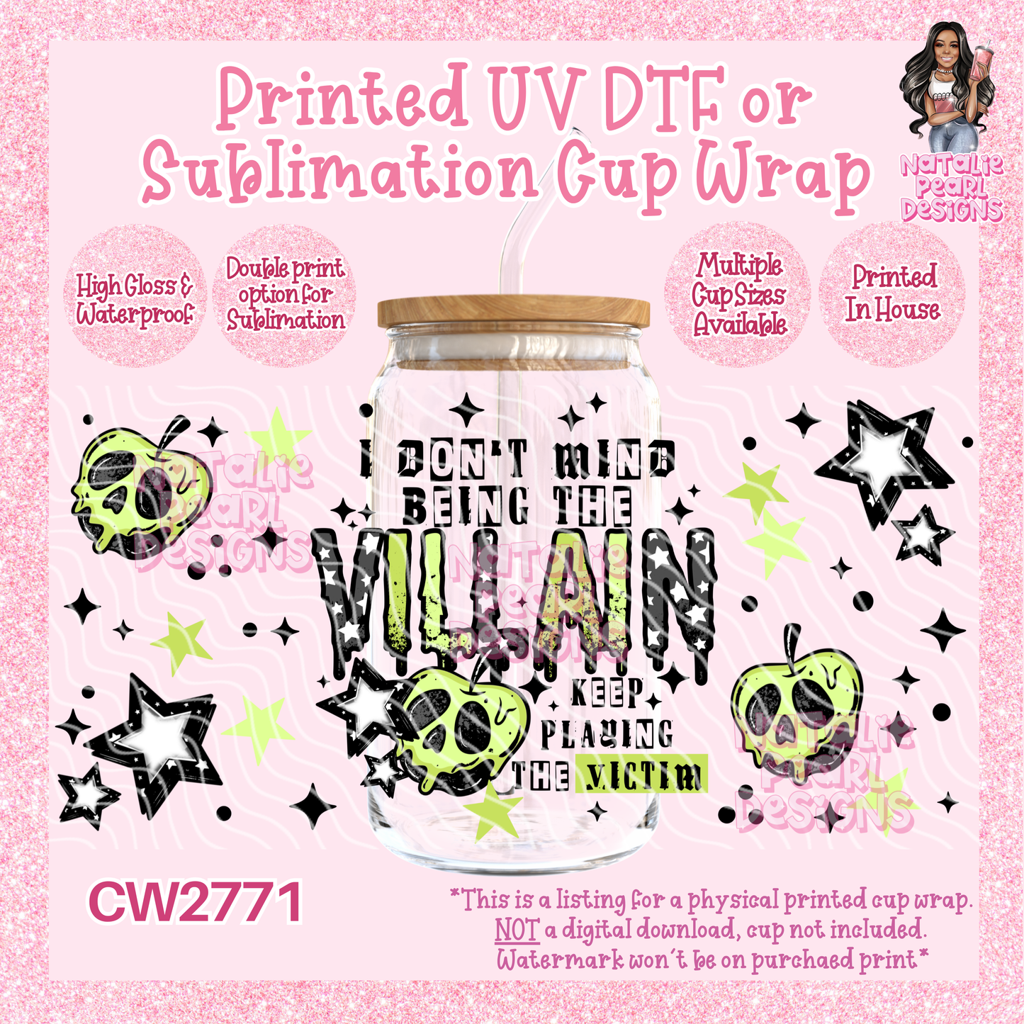 CW2771 UV DTF/SUB Cup Wraps