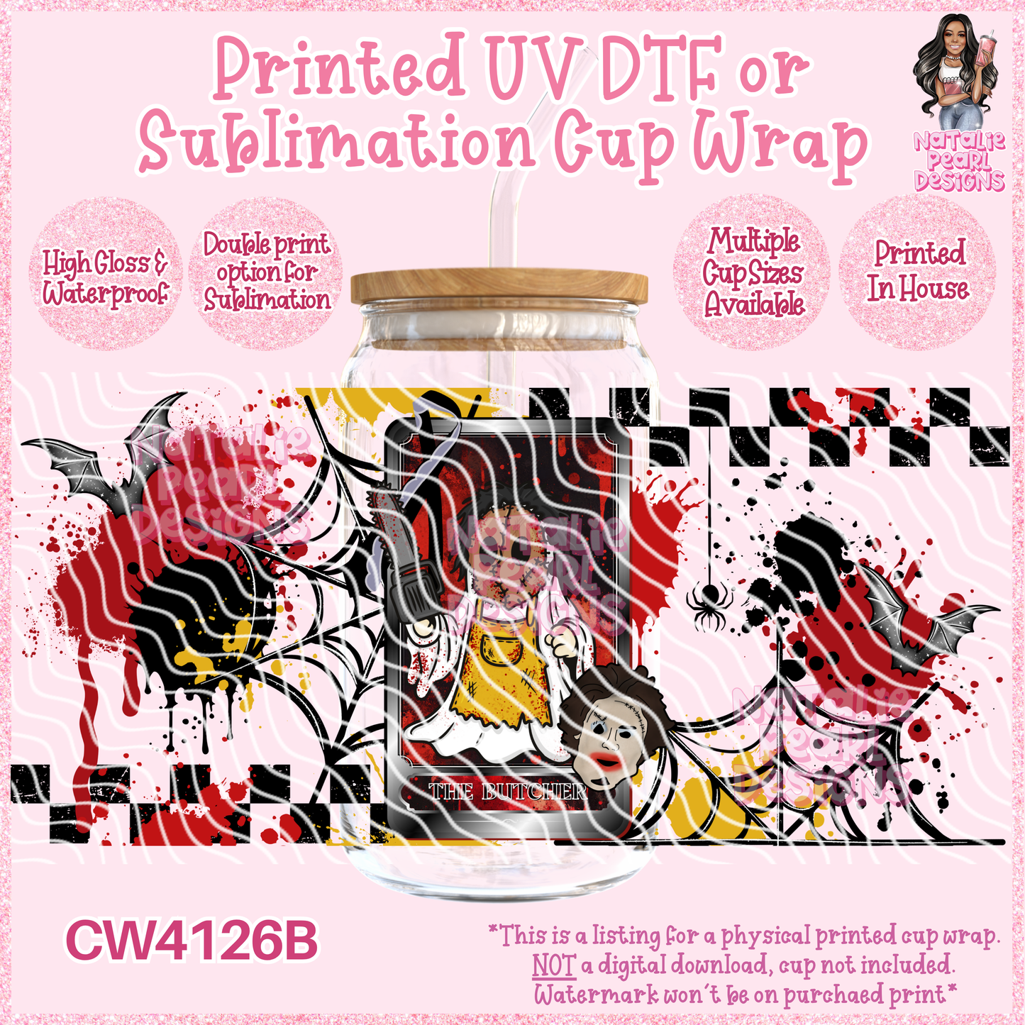 CW4126B UV DTF/SUB Cup Wraps