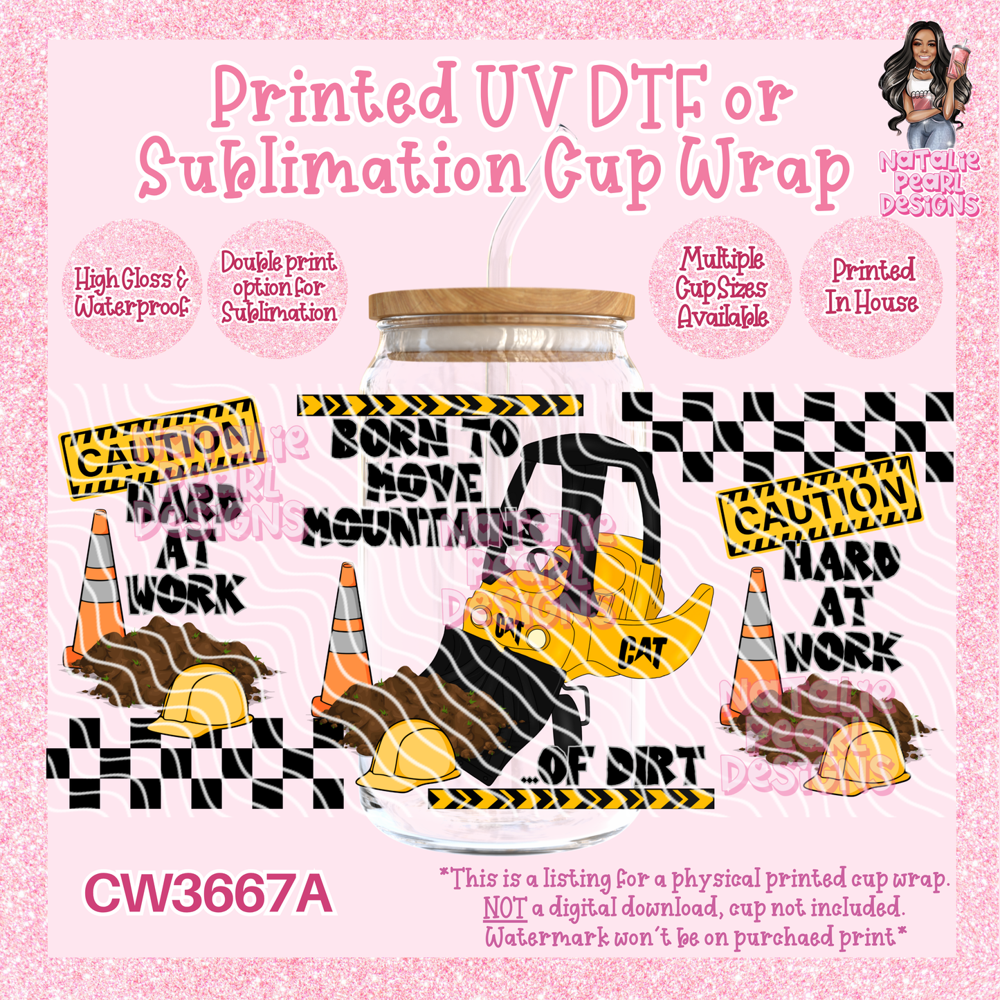 CW3667A UV DTF/SUB Cup Wraps