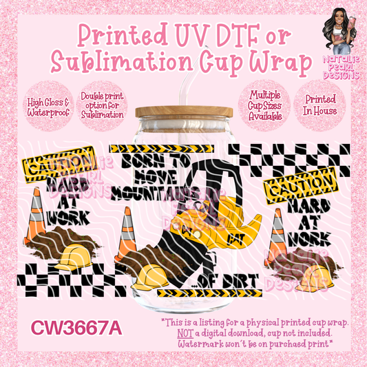 CW3667A UV DTF/SUB Cup Wraps