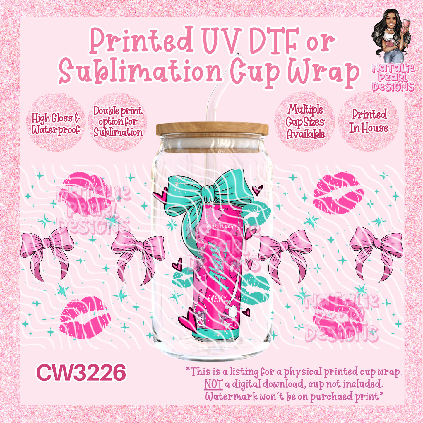 CW3226 UV DTF/SUB Cup Wraps