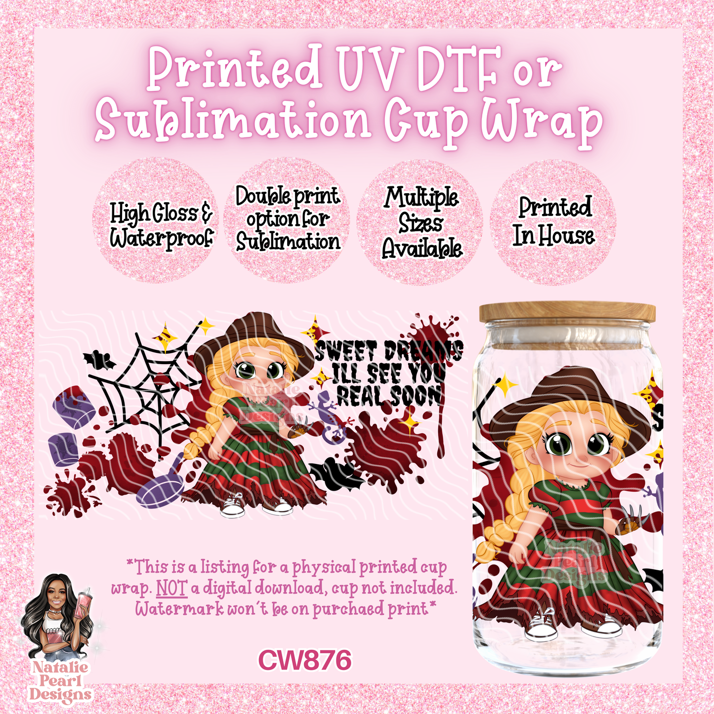 CW876 UV DTF/SUB Cup Wrap