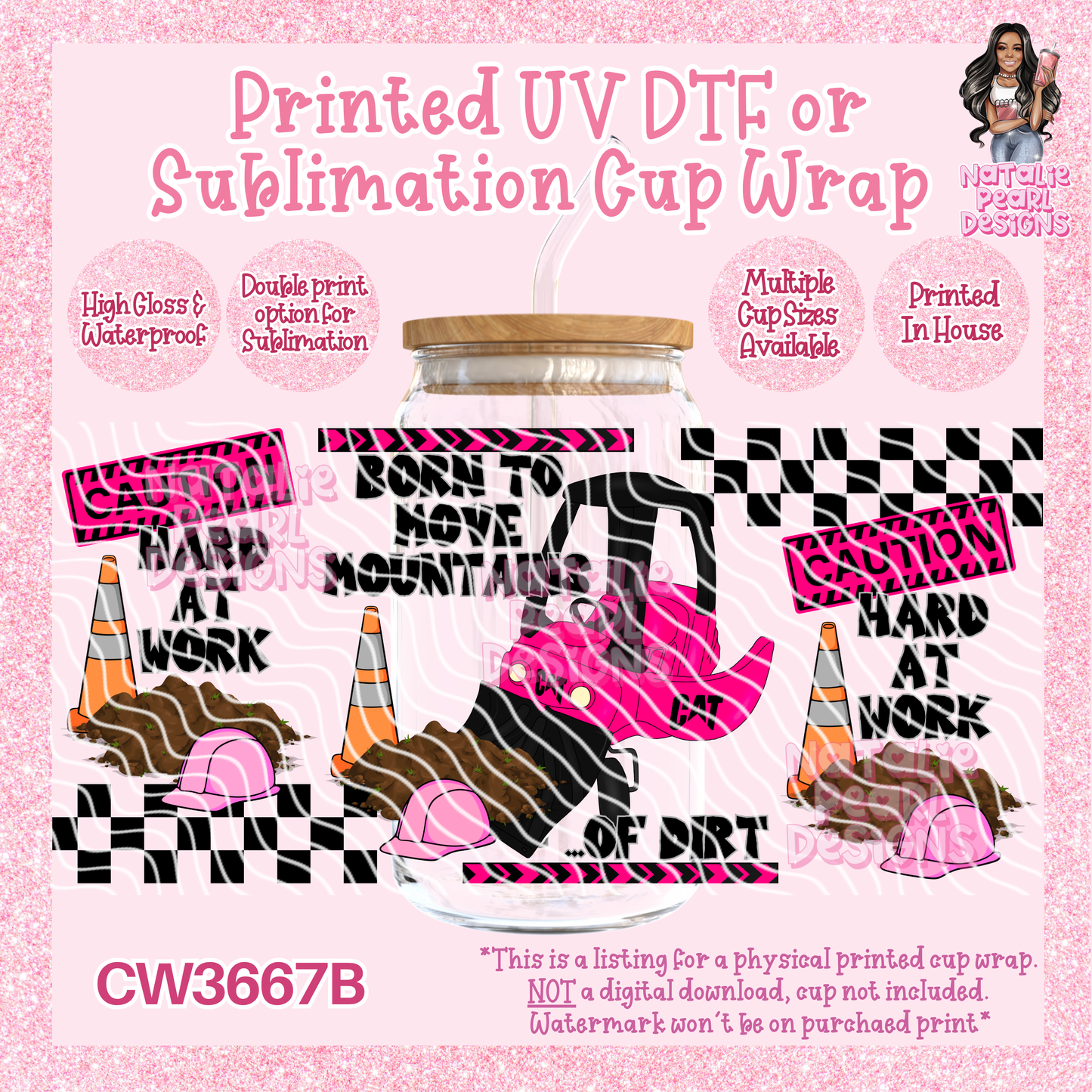 CW3667B UV DTF/SUB Cup Wraps