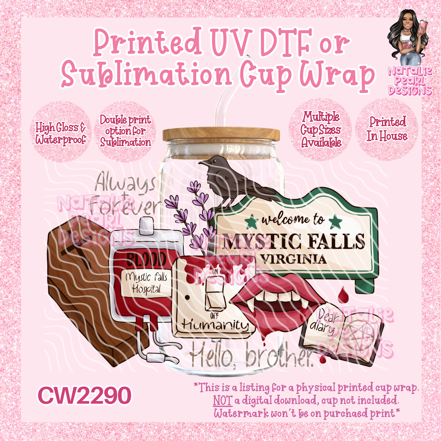 CW2290 UV DTF/SUB Cup Wraps