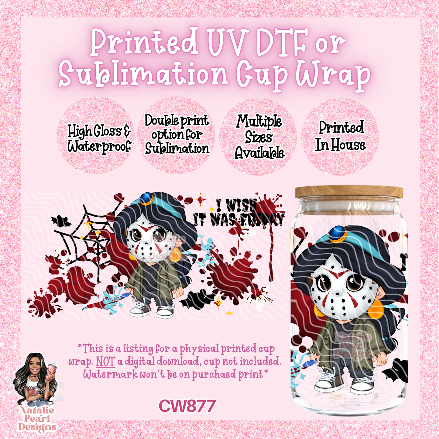 CW877 UV DTF/SUB Cup Wrap
