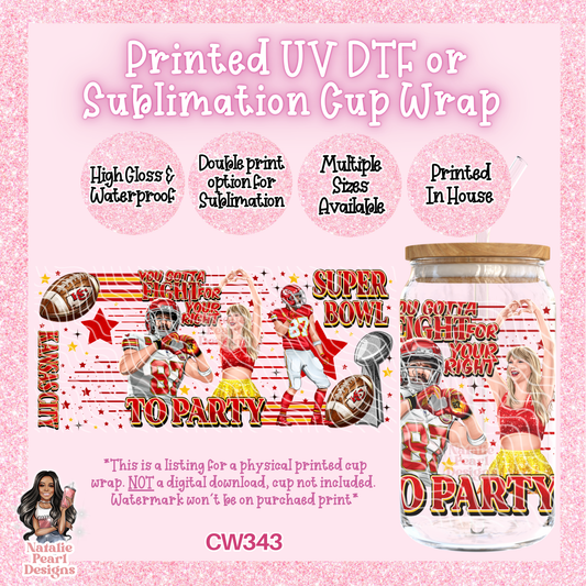 CW343 UV DTF/SUB Cup Wrap