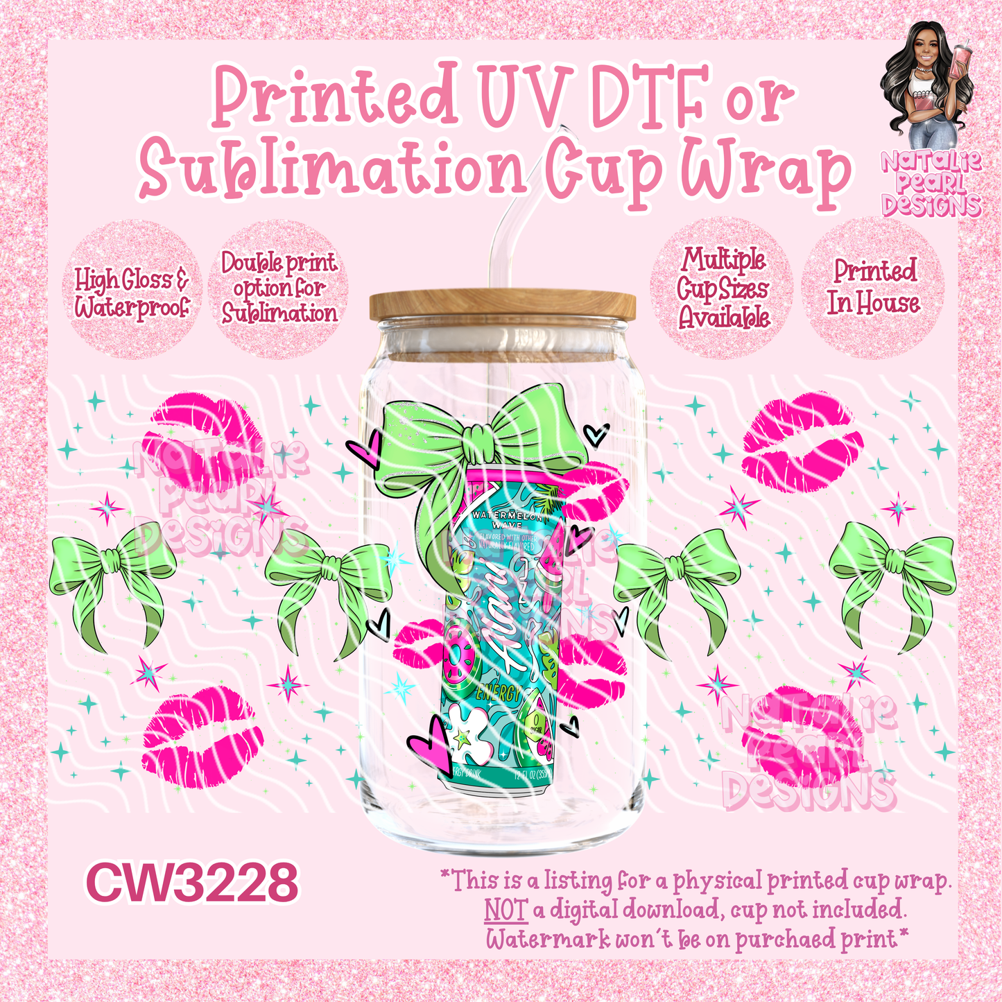 CW3228 UV DTF/SUB Cup Wraps