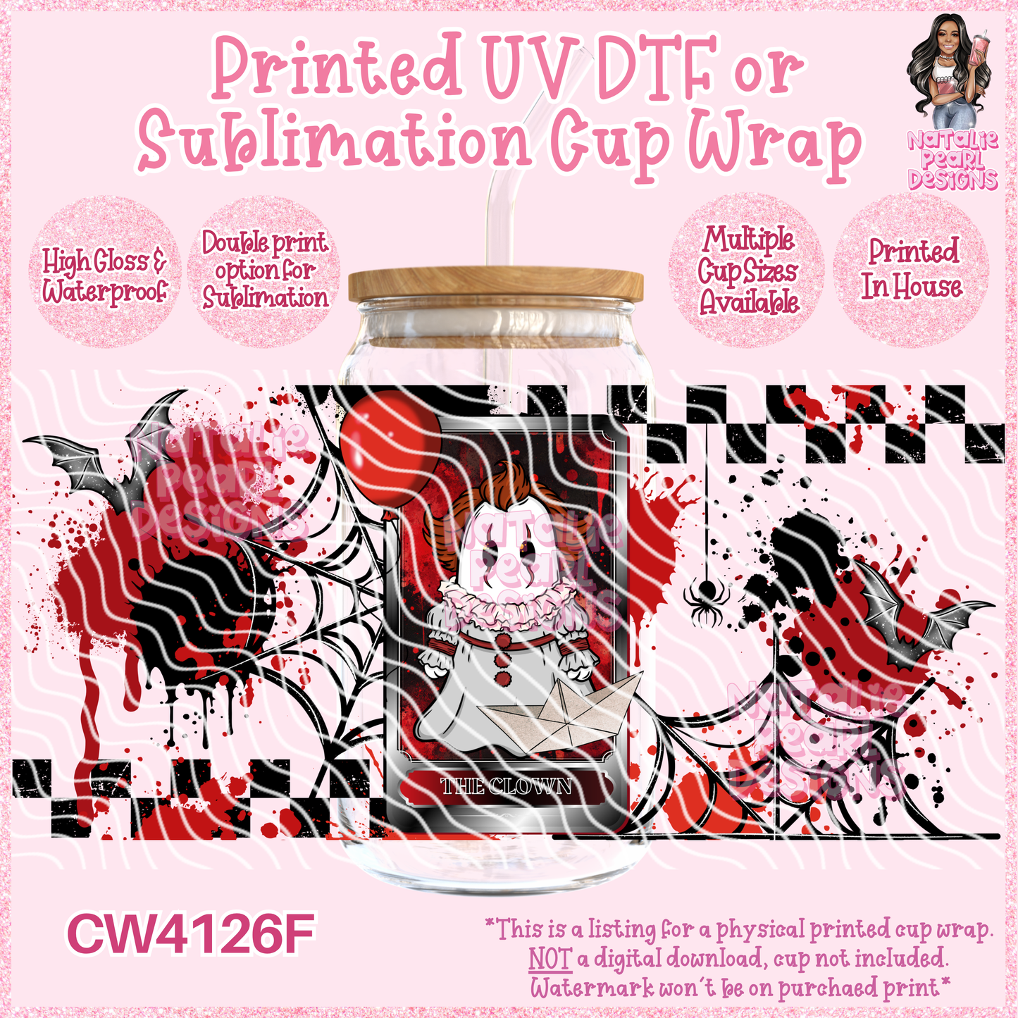 CW4126F UV DTF/SUB Cup Wraps