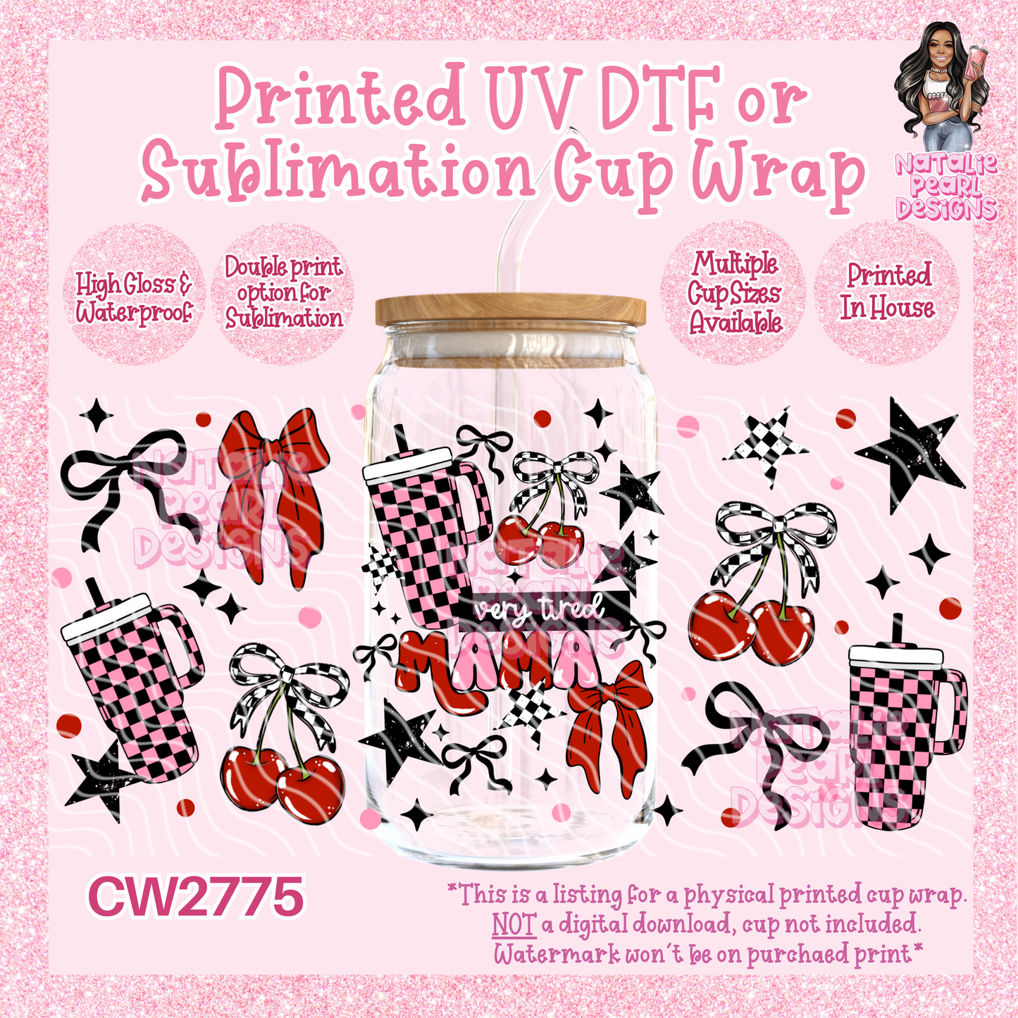 CW2775 UV DTF/SUB Cup Wraps
