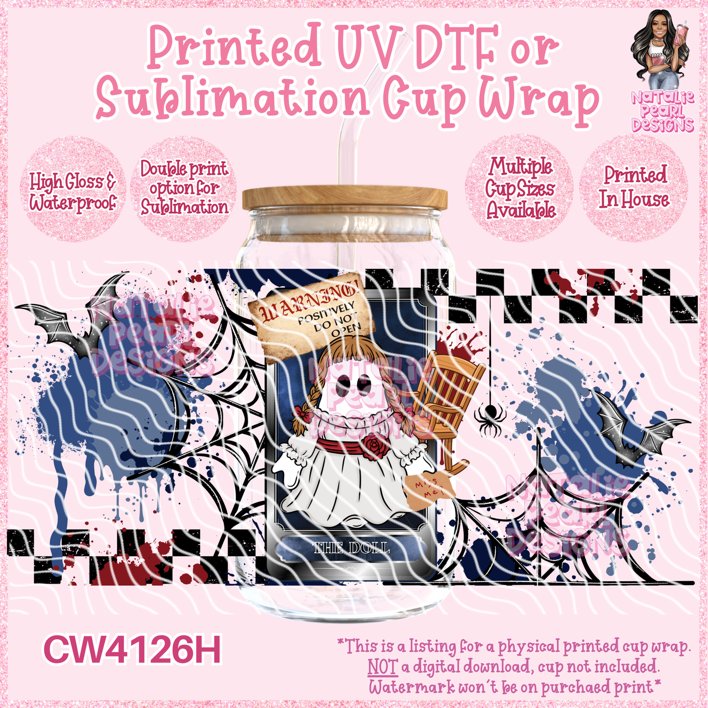 CW4126H UV DTF/SUB Cup Wraps