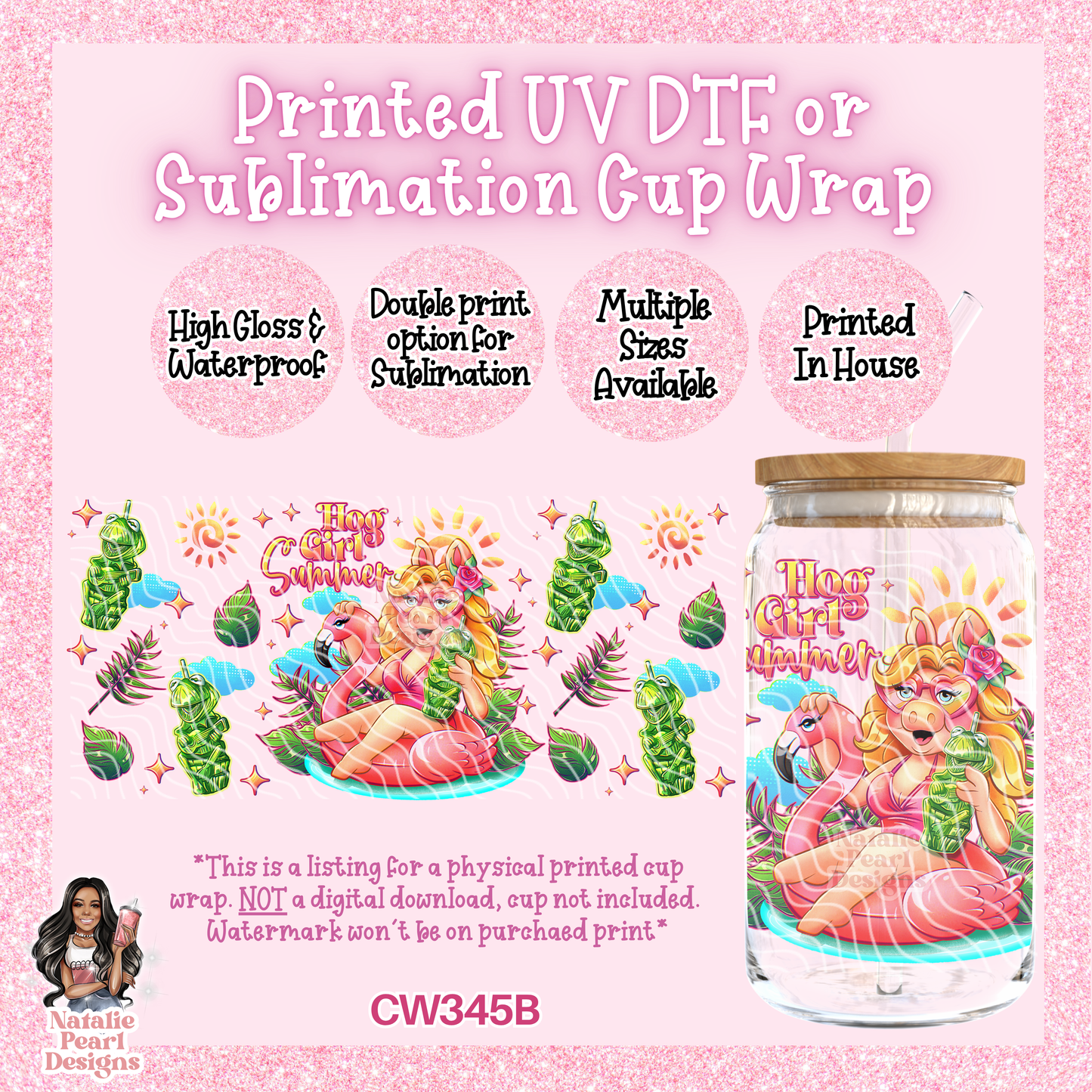 CW345B UV DTF/SUB Cup Wrap