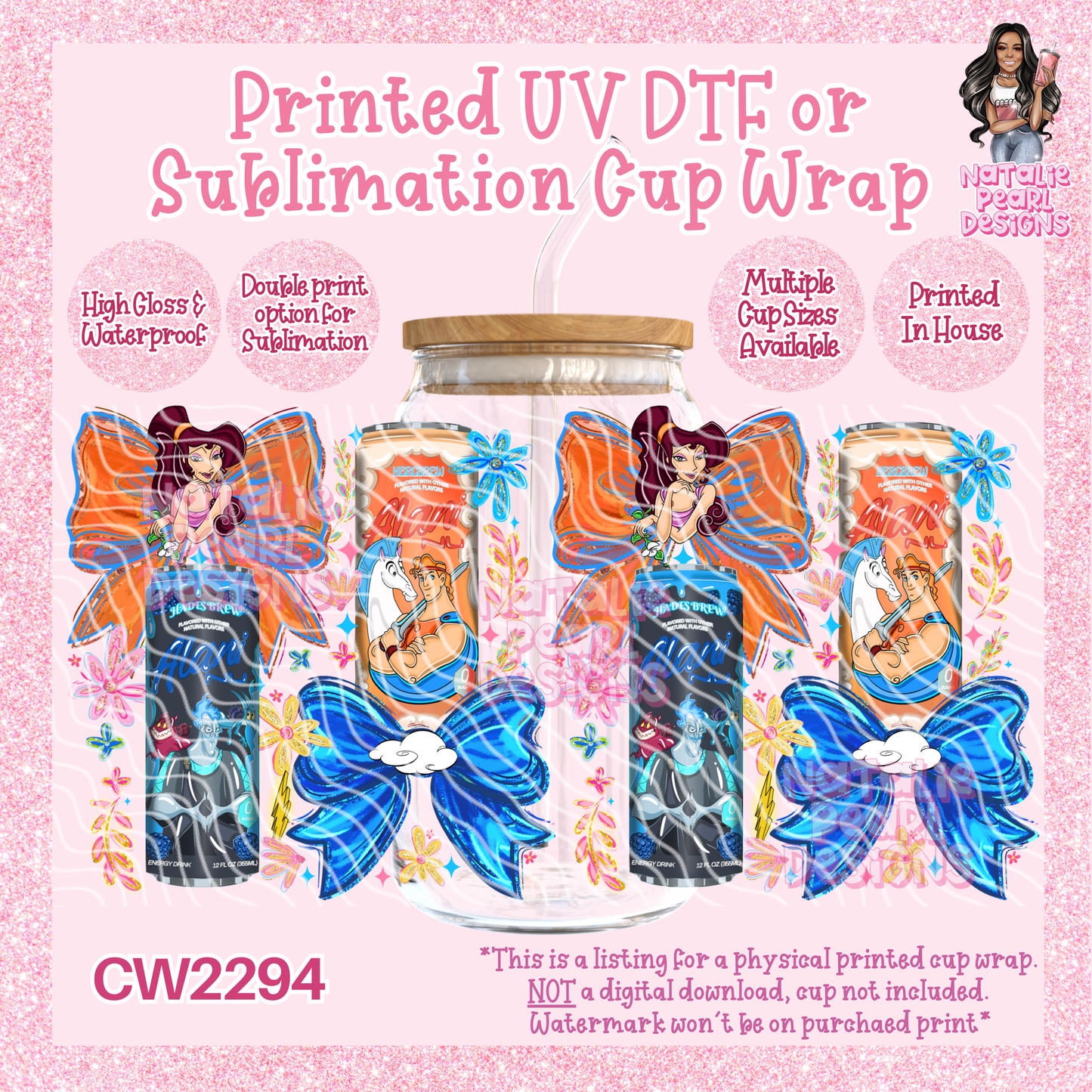 CW2294 UV DTF/SUB Cup Wraps