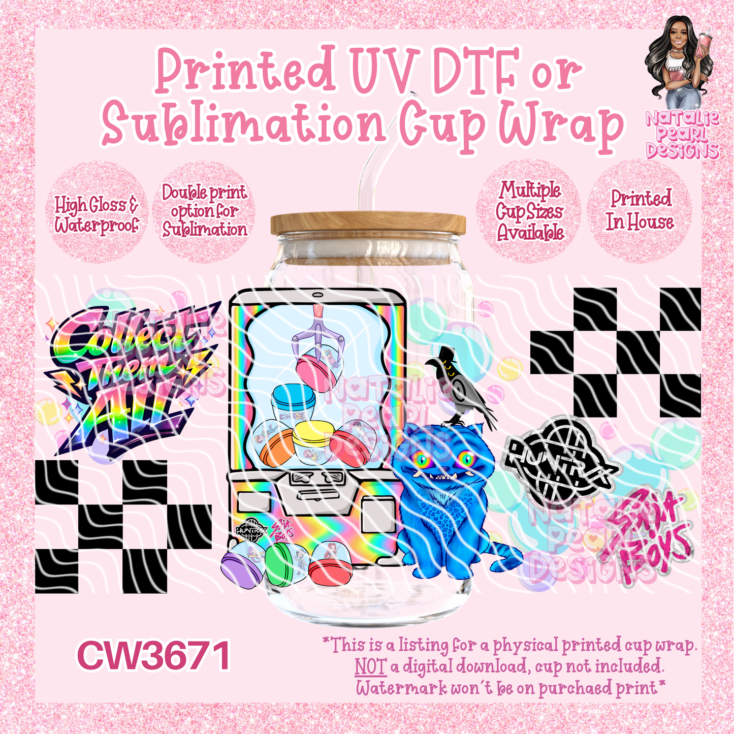 CW3671 UV DTF/SUB Cup Wraps