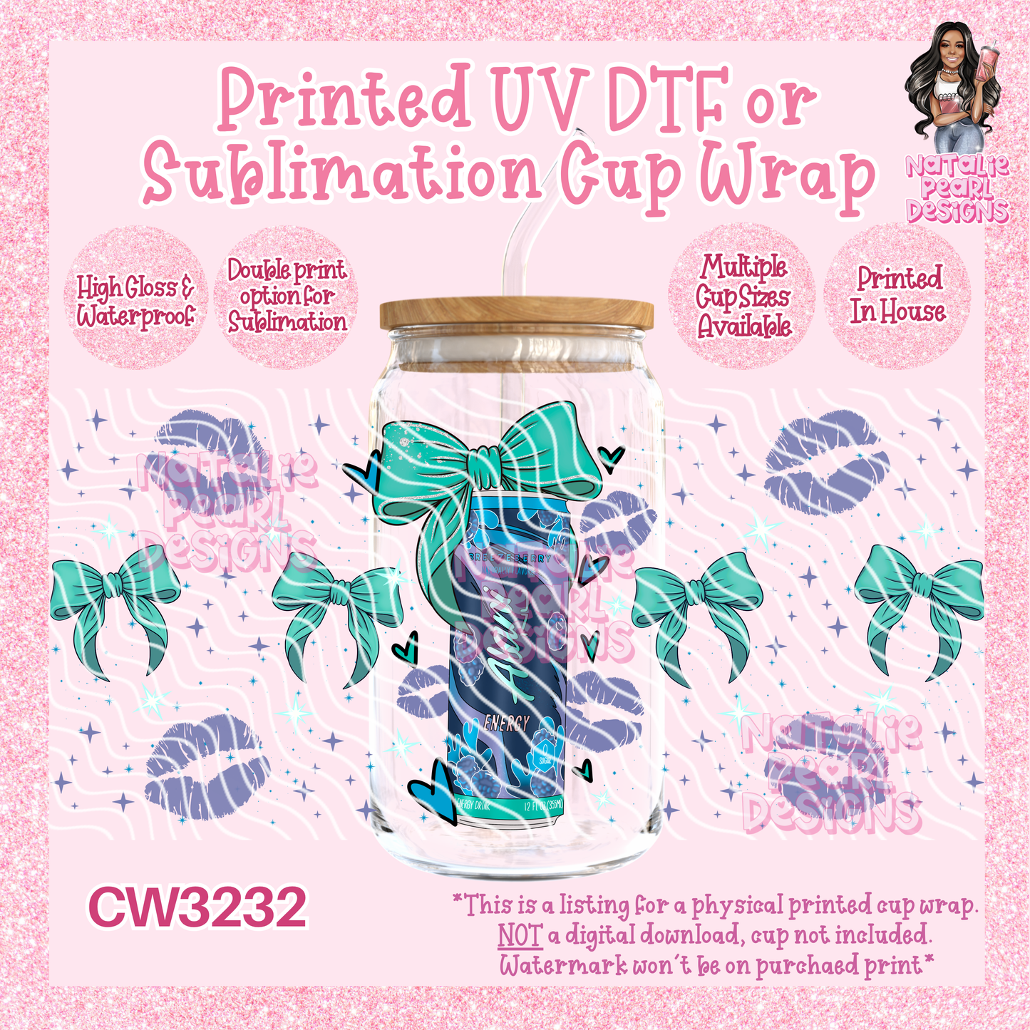 CW3232 UV DTF/SUB Cup Wraps
