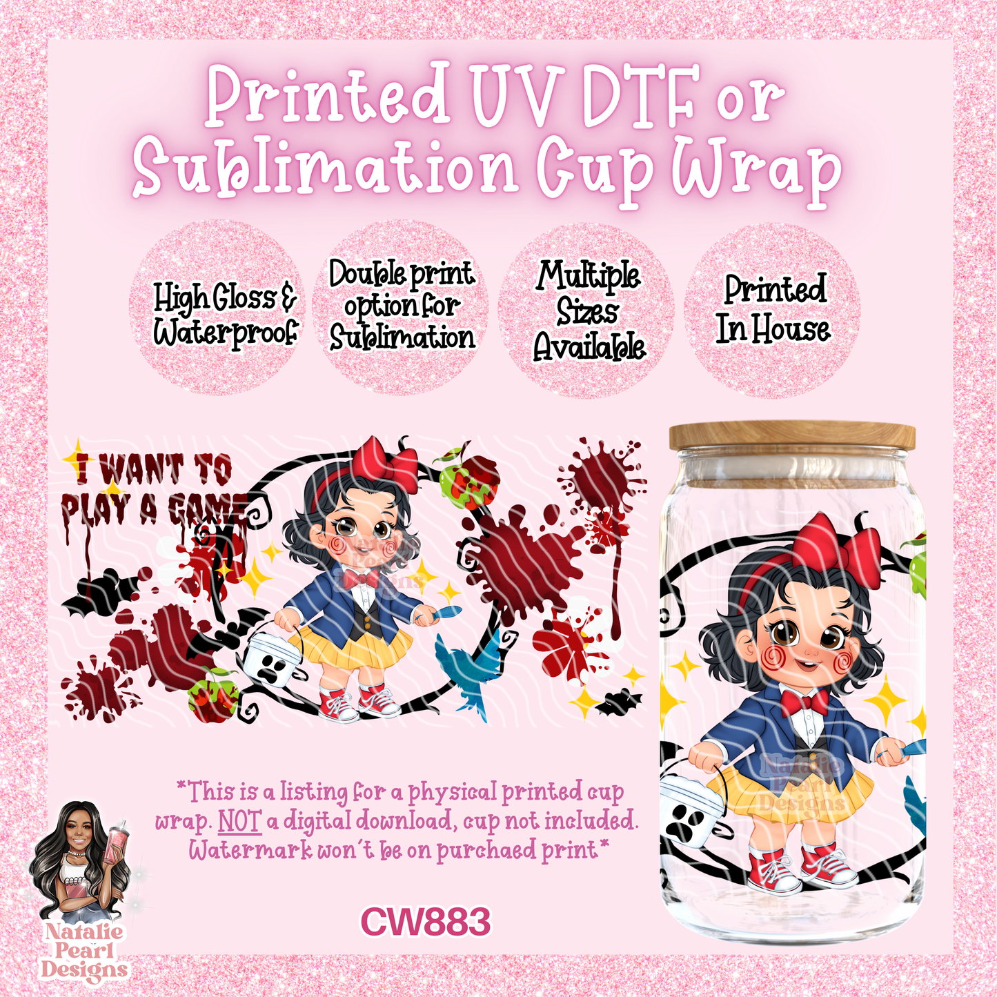CW883 UV DTF/SUB Cup Wrap