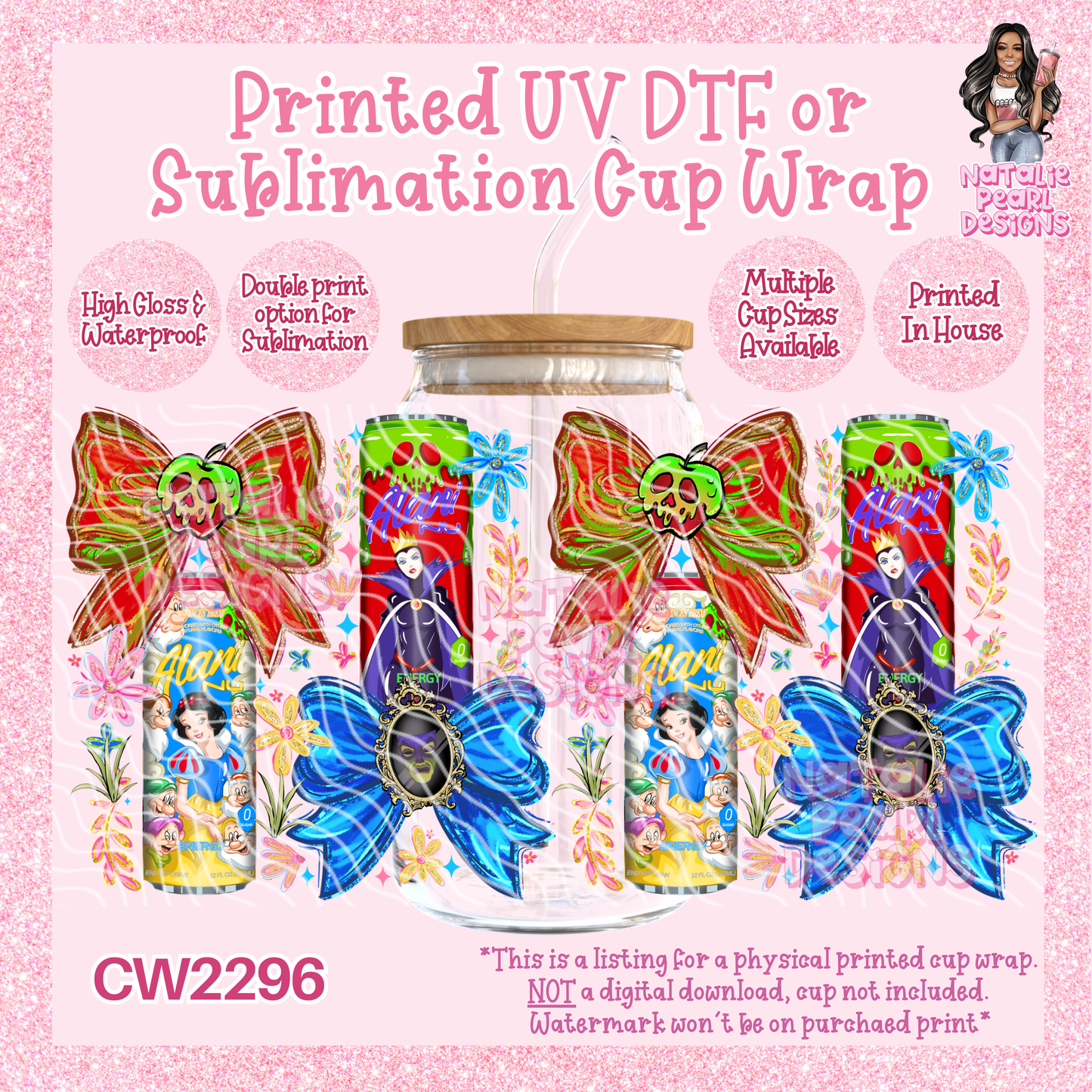CW2296 UV DTF/SUB Cup Wraps