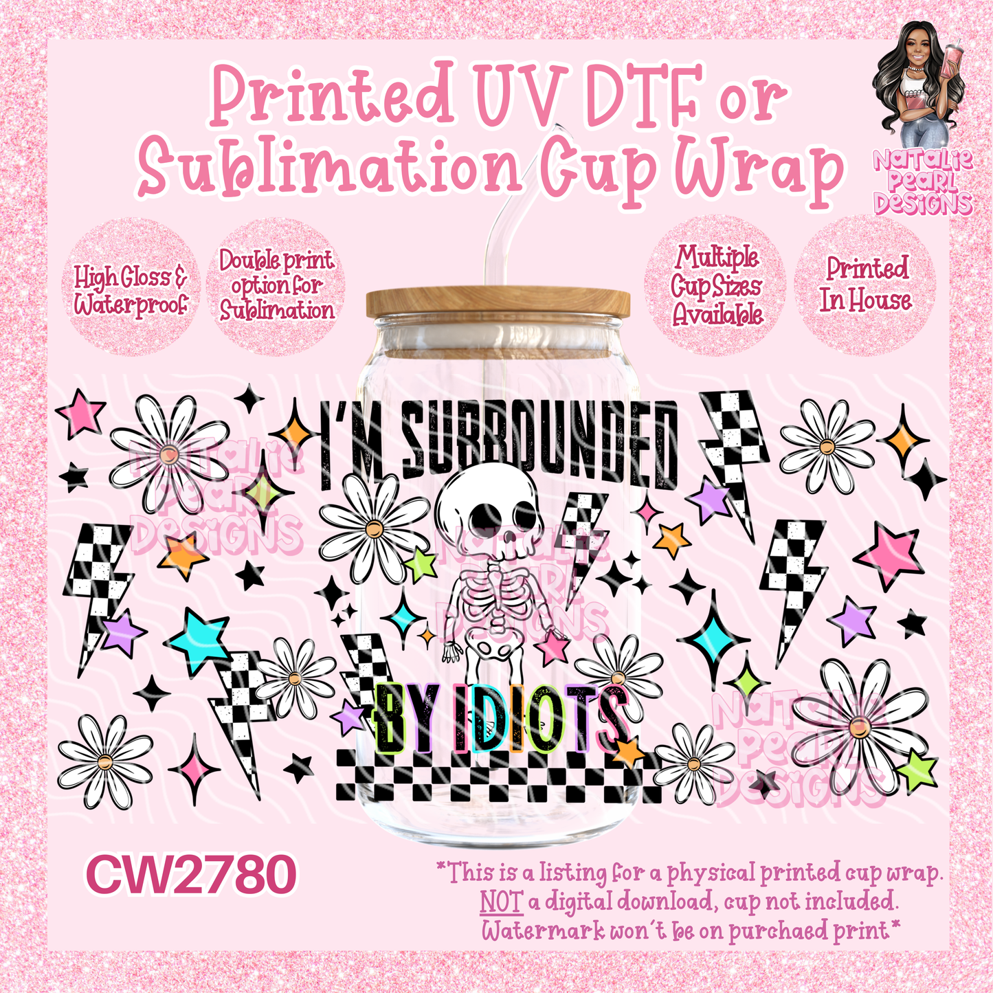 CW2780 UV DTF/SUB Cup Wraps