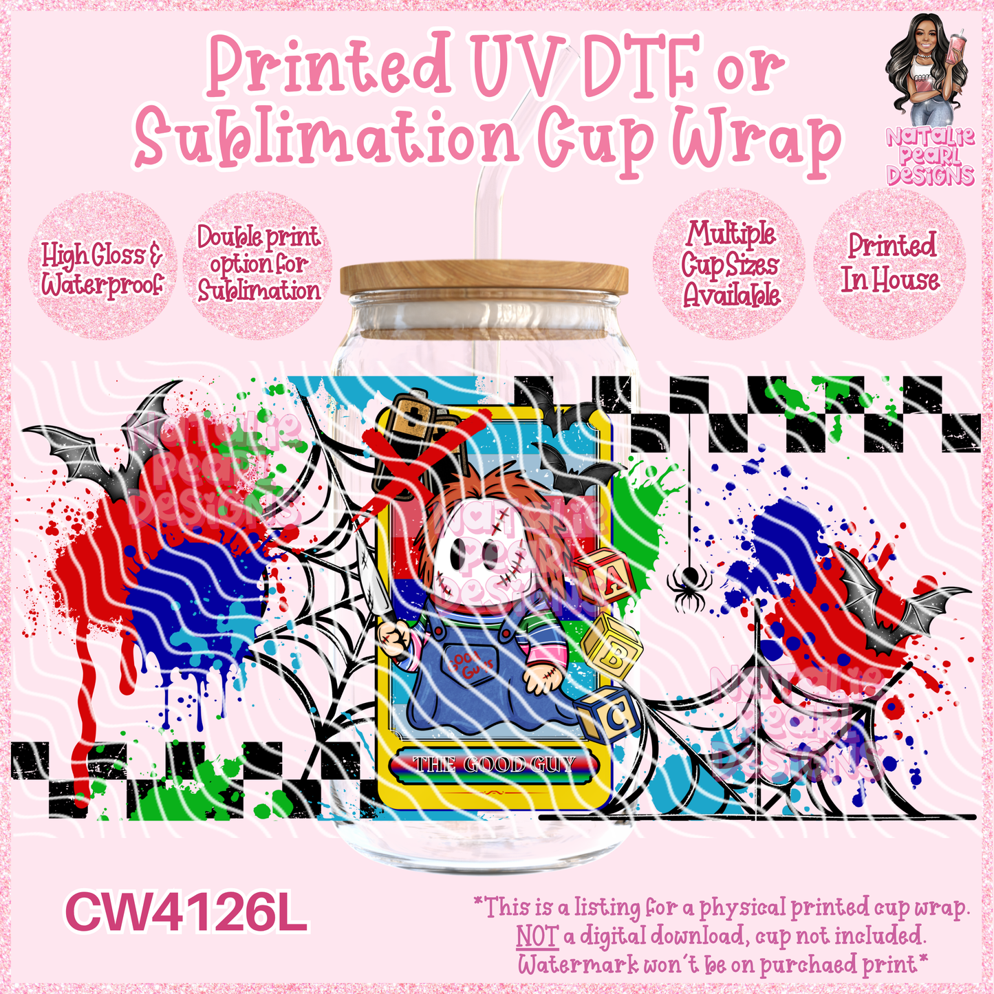 CW4126L UV DTF/SUB Cup Wraps
