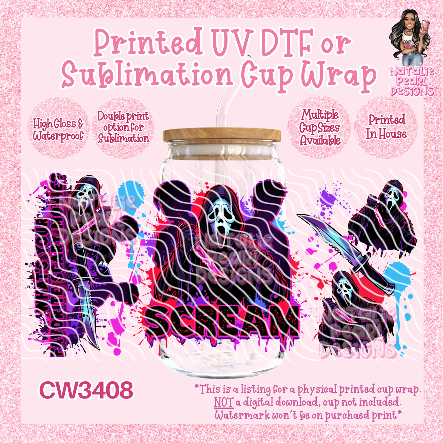 CW3408 UV DTF/SUB Cup Wraps