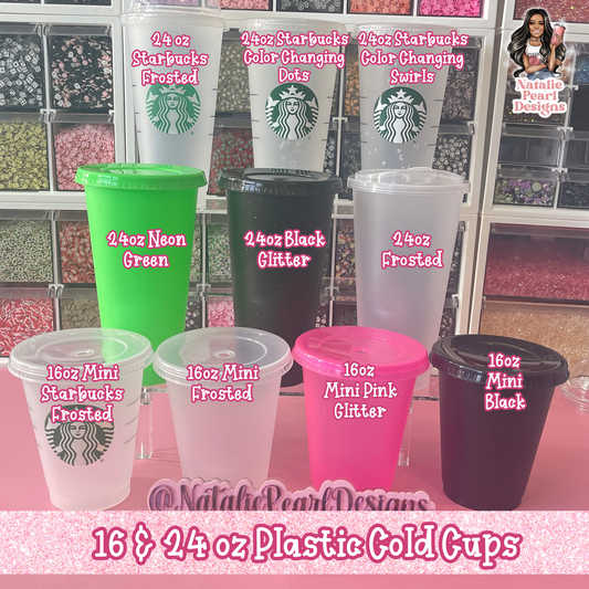 24oz Plastic Cold Cups 16 & 24oz