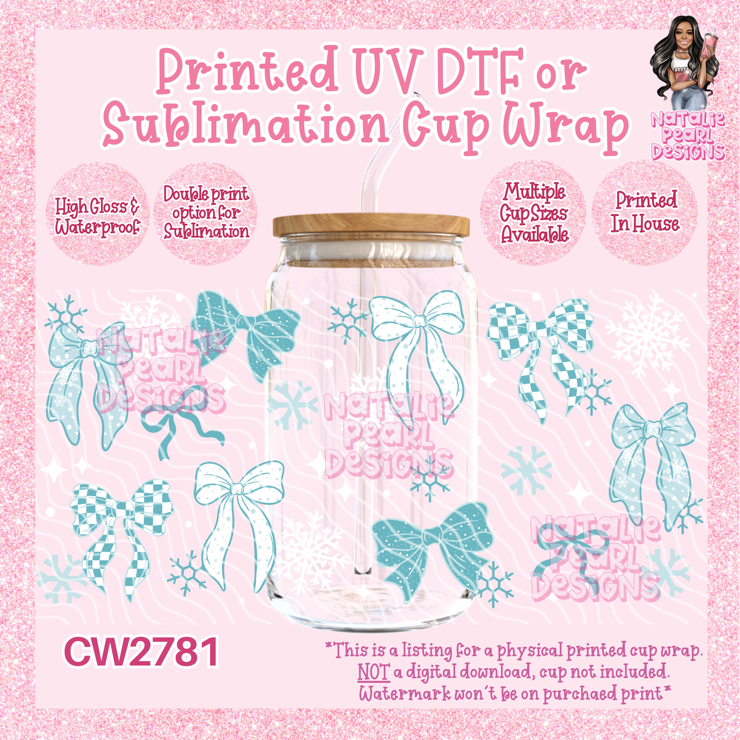 CW2781 UV DTF/SUB Cup Wraps