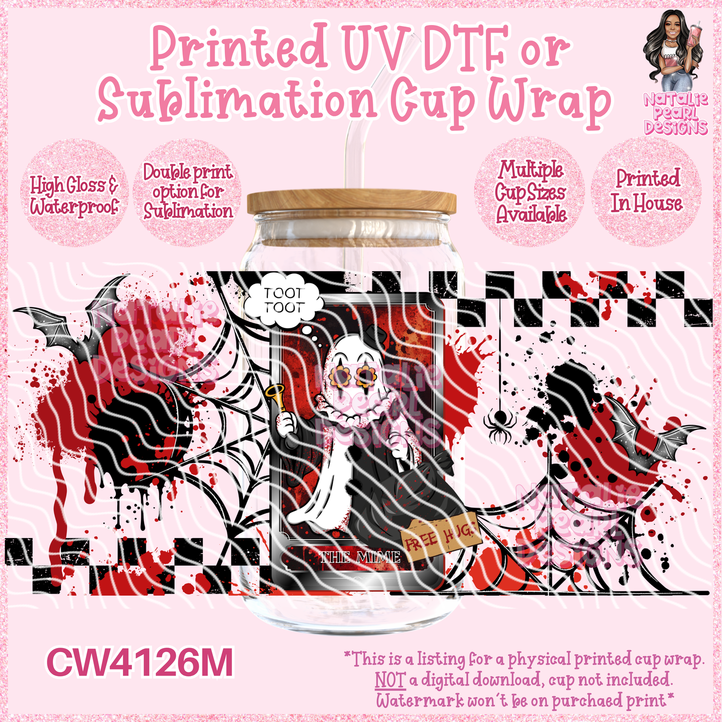CW4126M UV DTF/SUB Cup Wraps