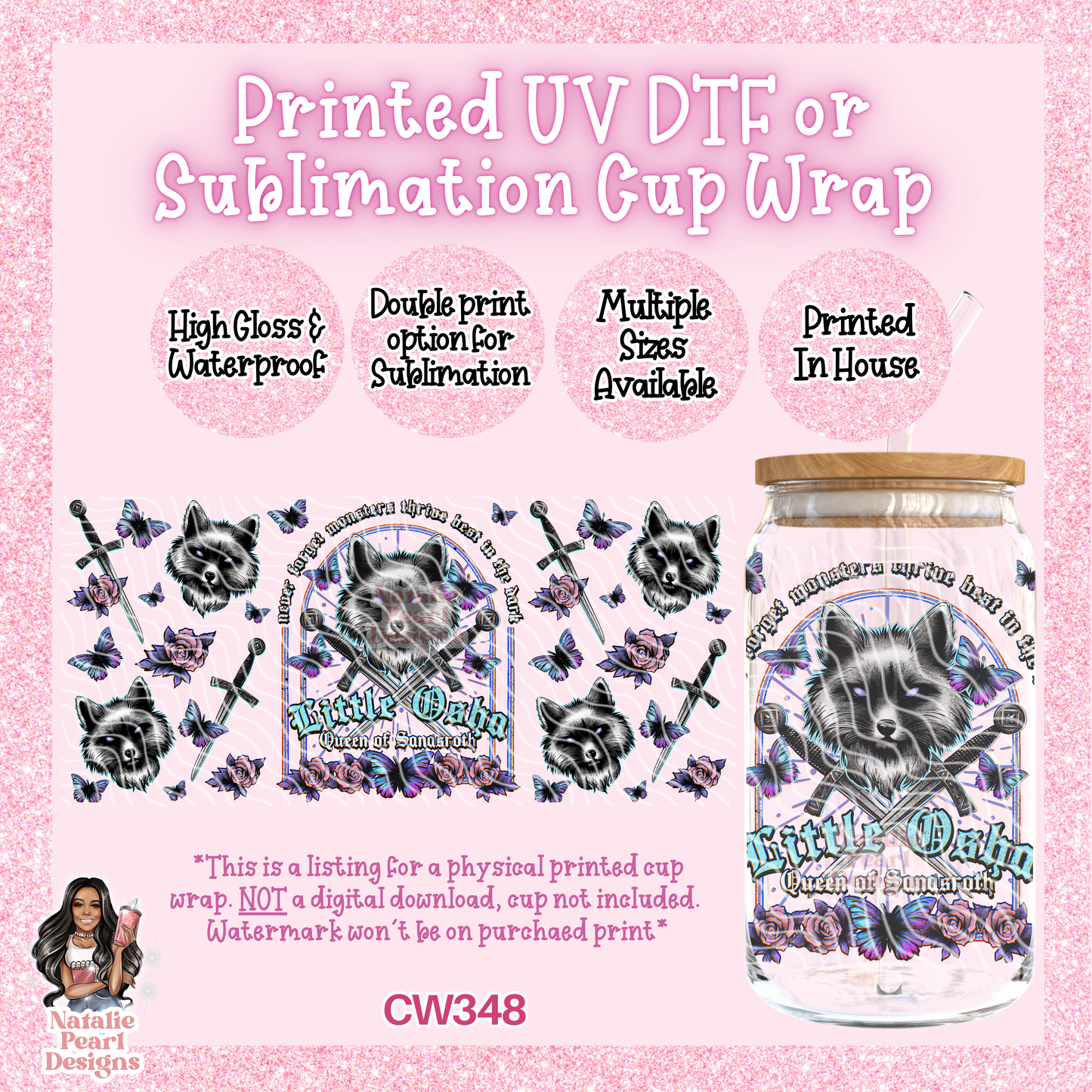 CW348 UV DTF/SUB Cup Wrap