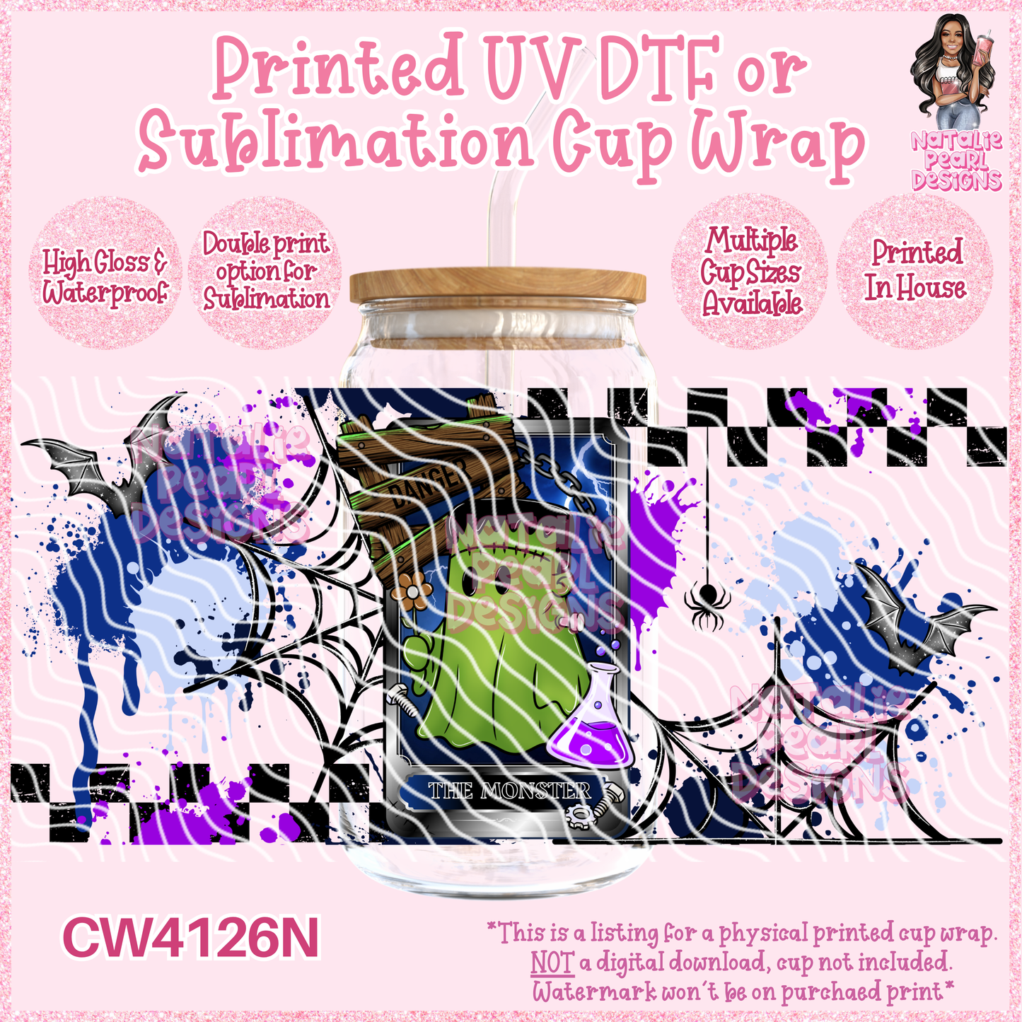 CW4126N UV DTF/SUB Cup Wraps