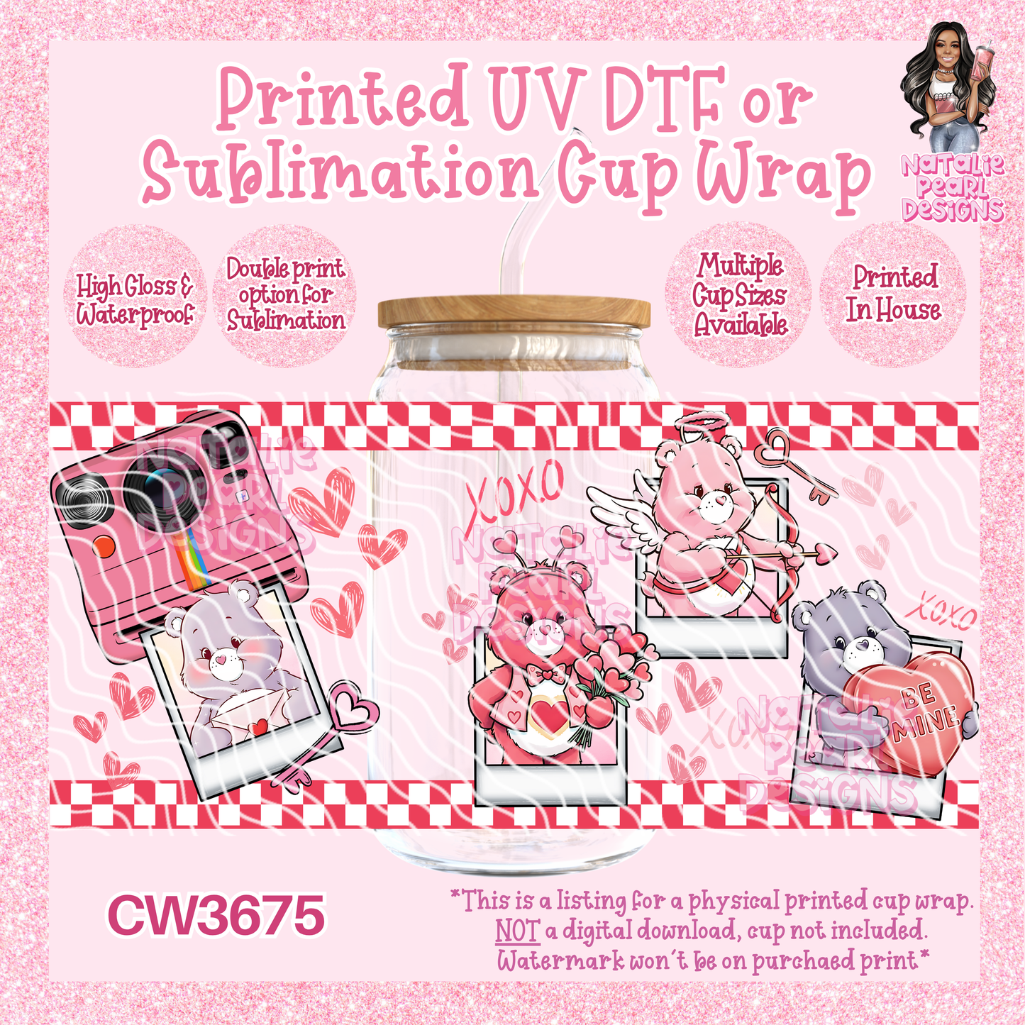 CW3675 UV DTF/SUB Cup Wraps