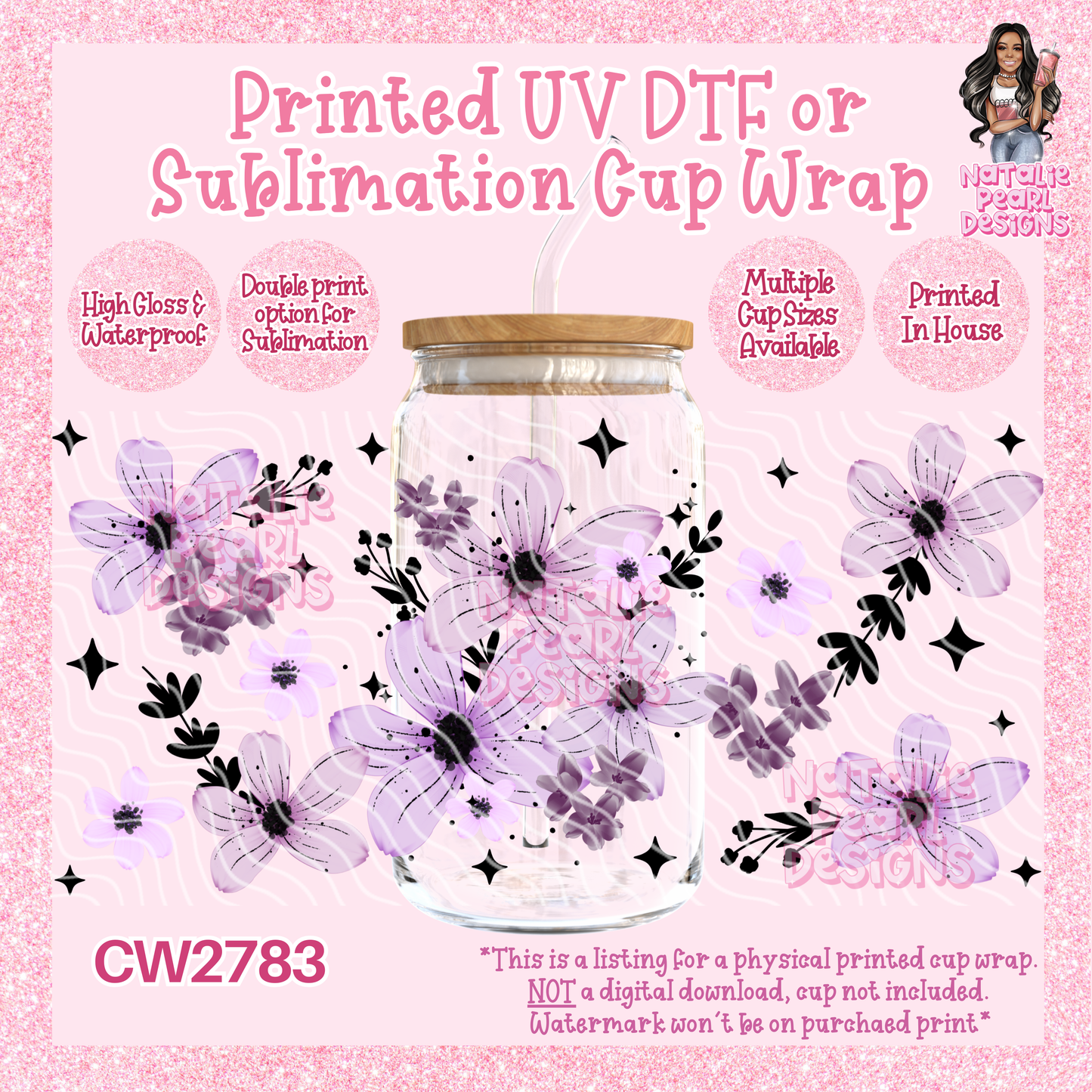 CW2783 UV DTF/SUB Cup Wraps