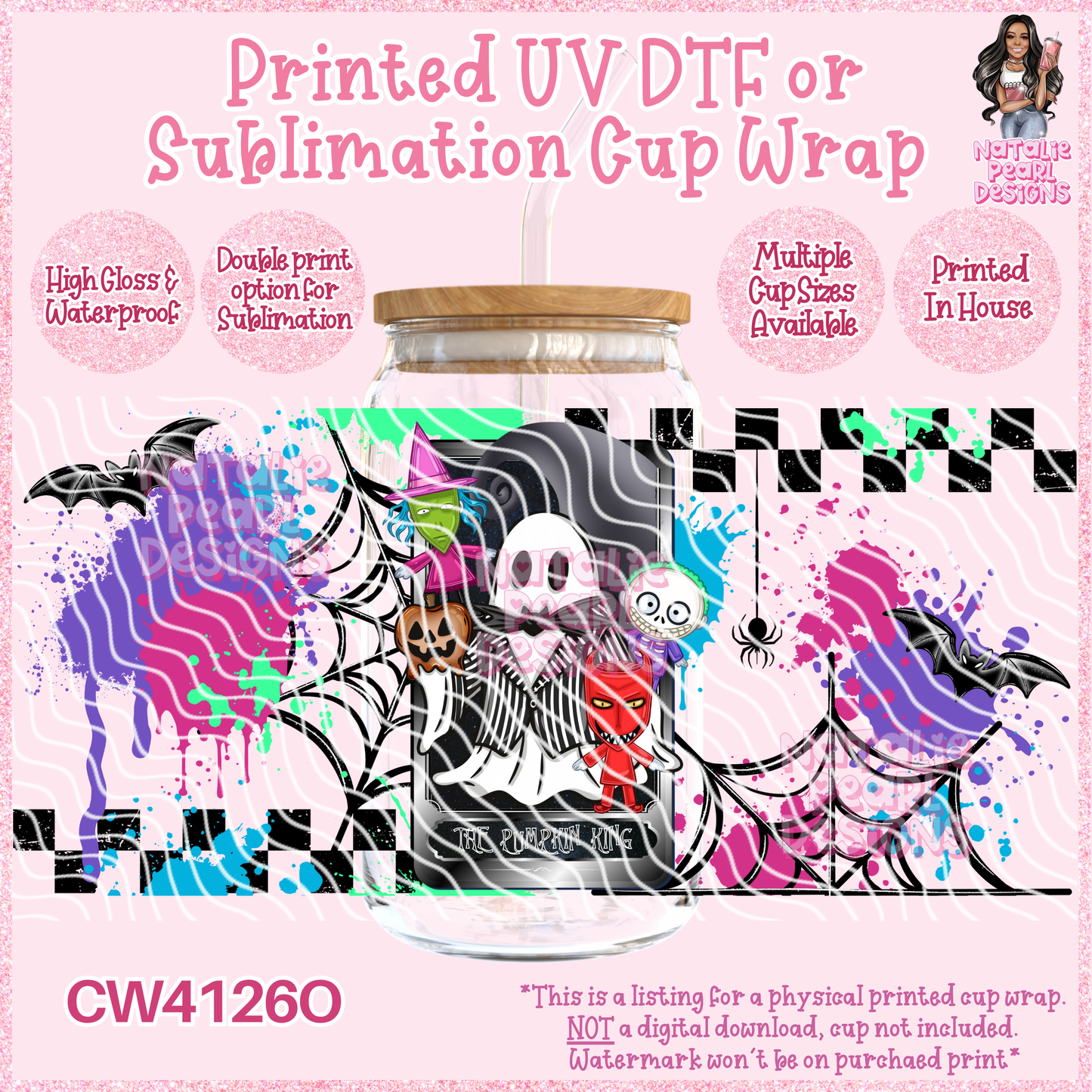 CW4126O UV DTF/SUB Cup Wraps