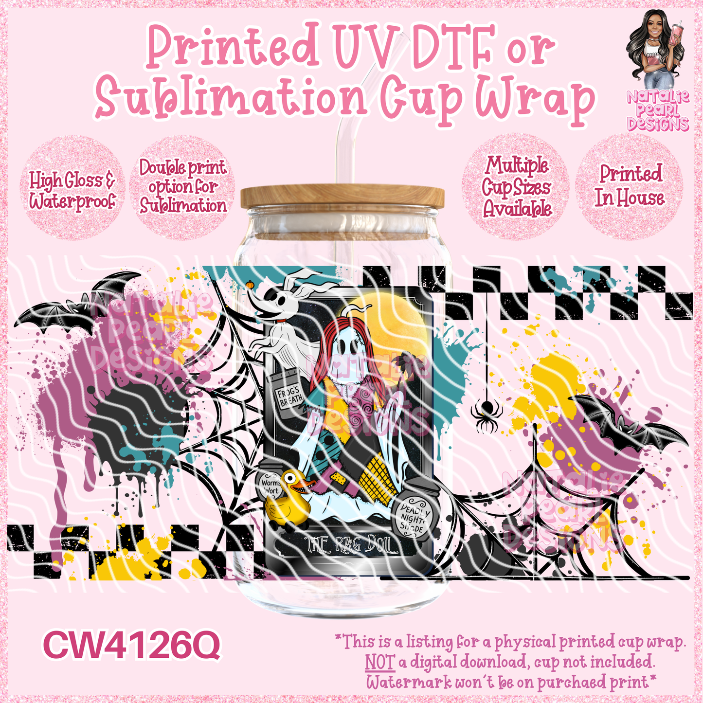 CW4126Q UV DTF/SUB Cup Wraps