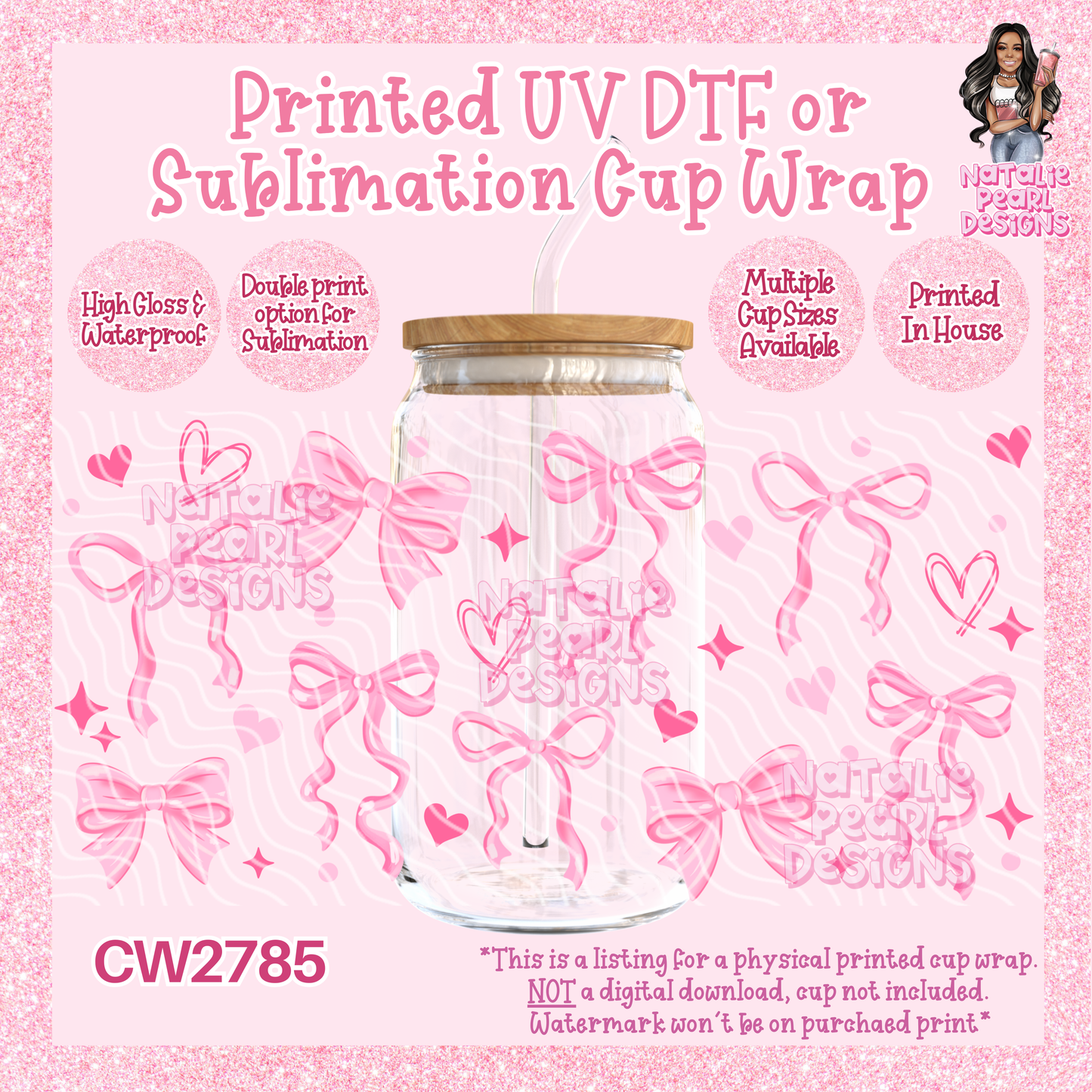 CW2785 UV DTF/SUB Cup Wraps