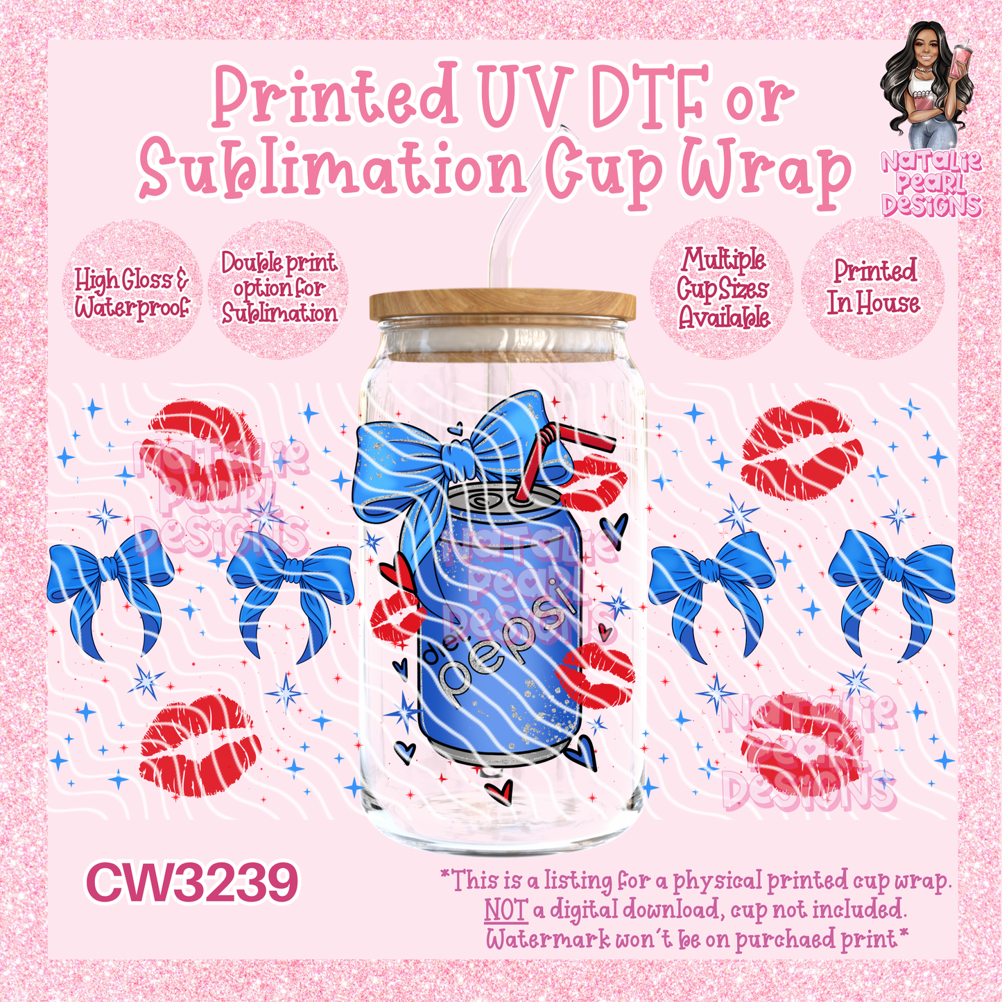 CW3239 UV DTF/SUB Cup Wraps