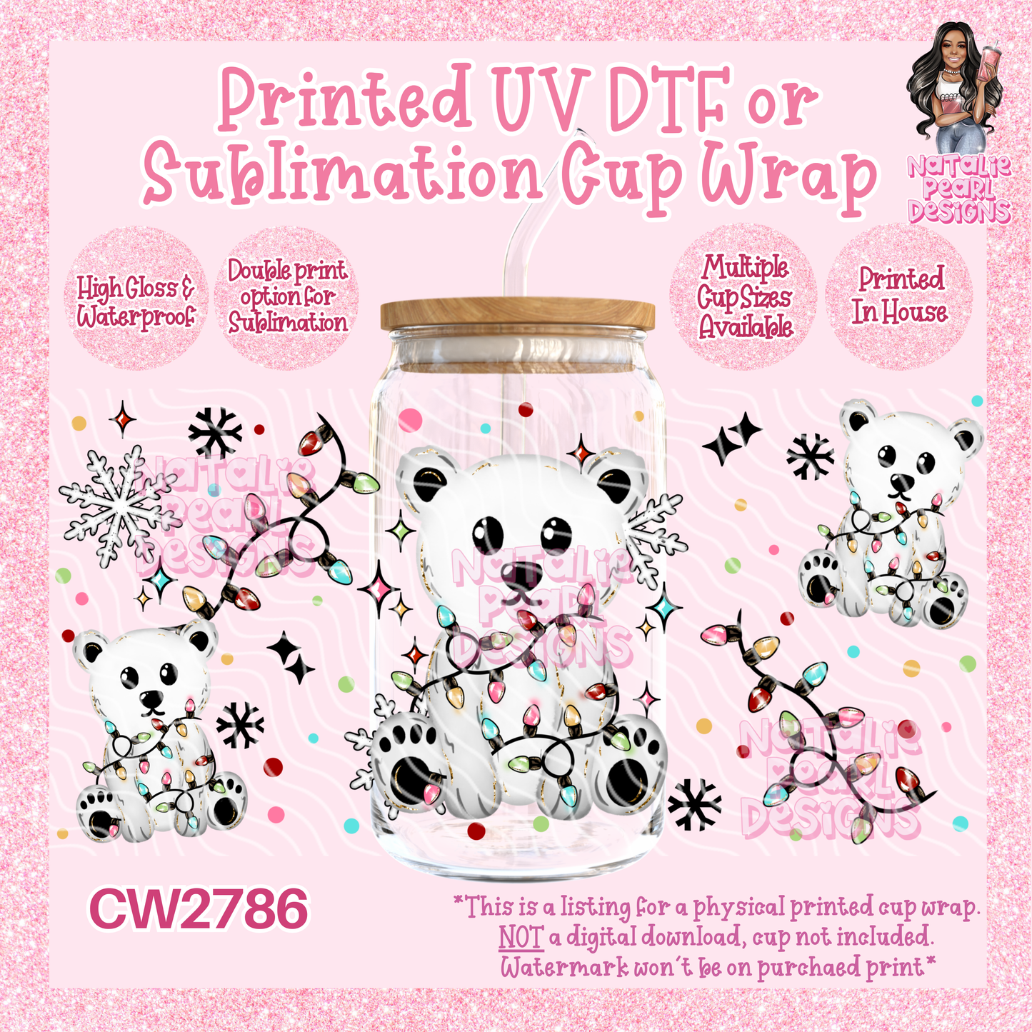 CW2786 UV DTF/SUB Cup Wraps
