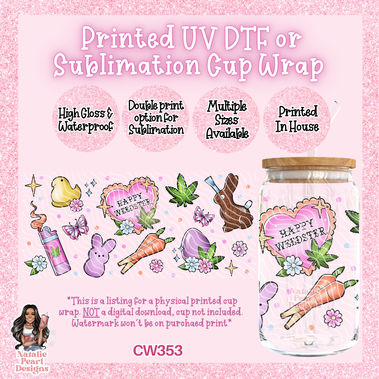 CW353 UV DTF/SUB Cup Wrap