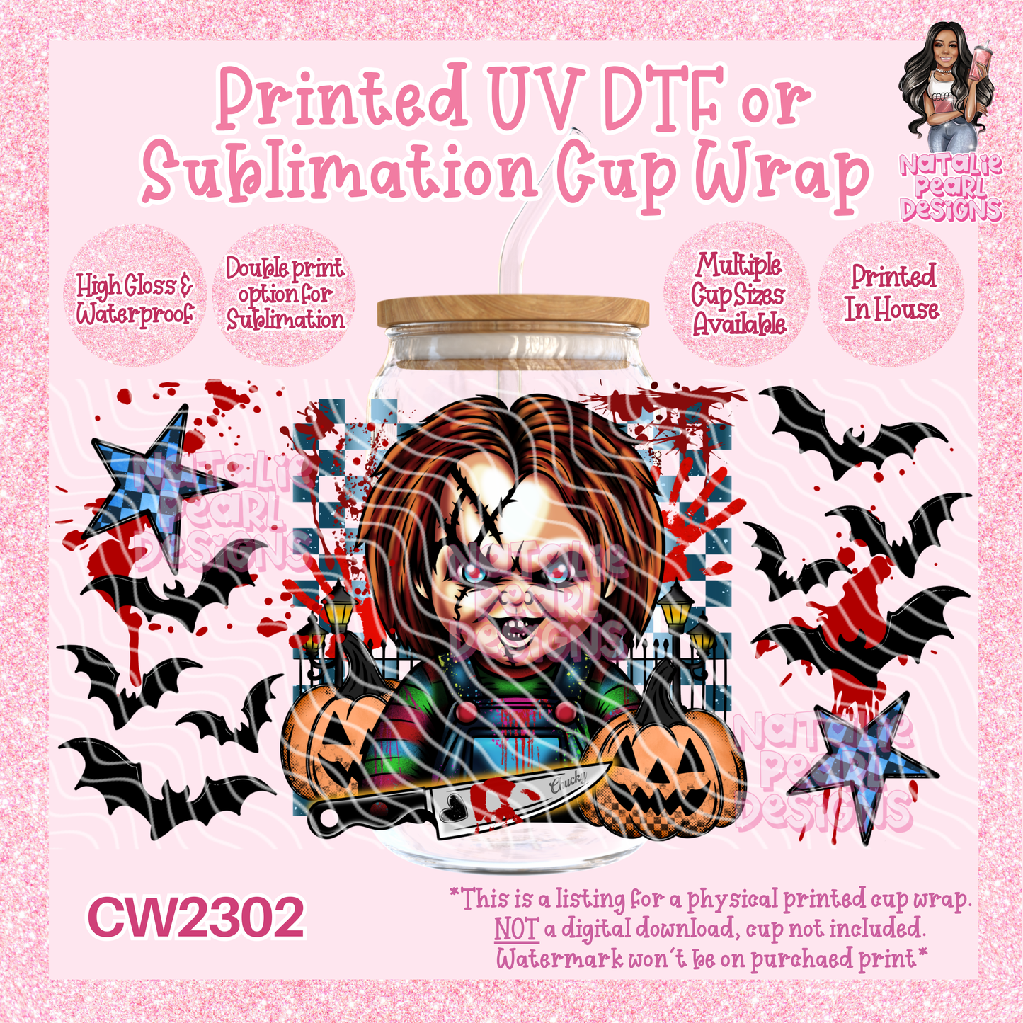 CW2302 UV DTF/SUB Cup Wraps