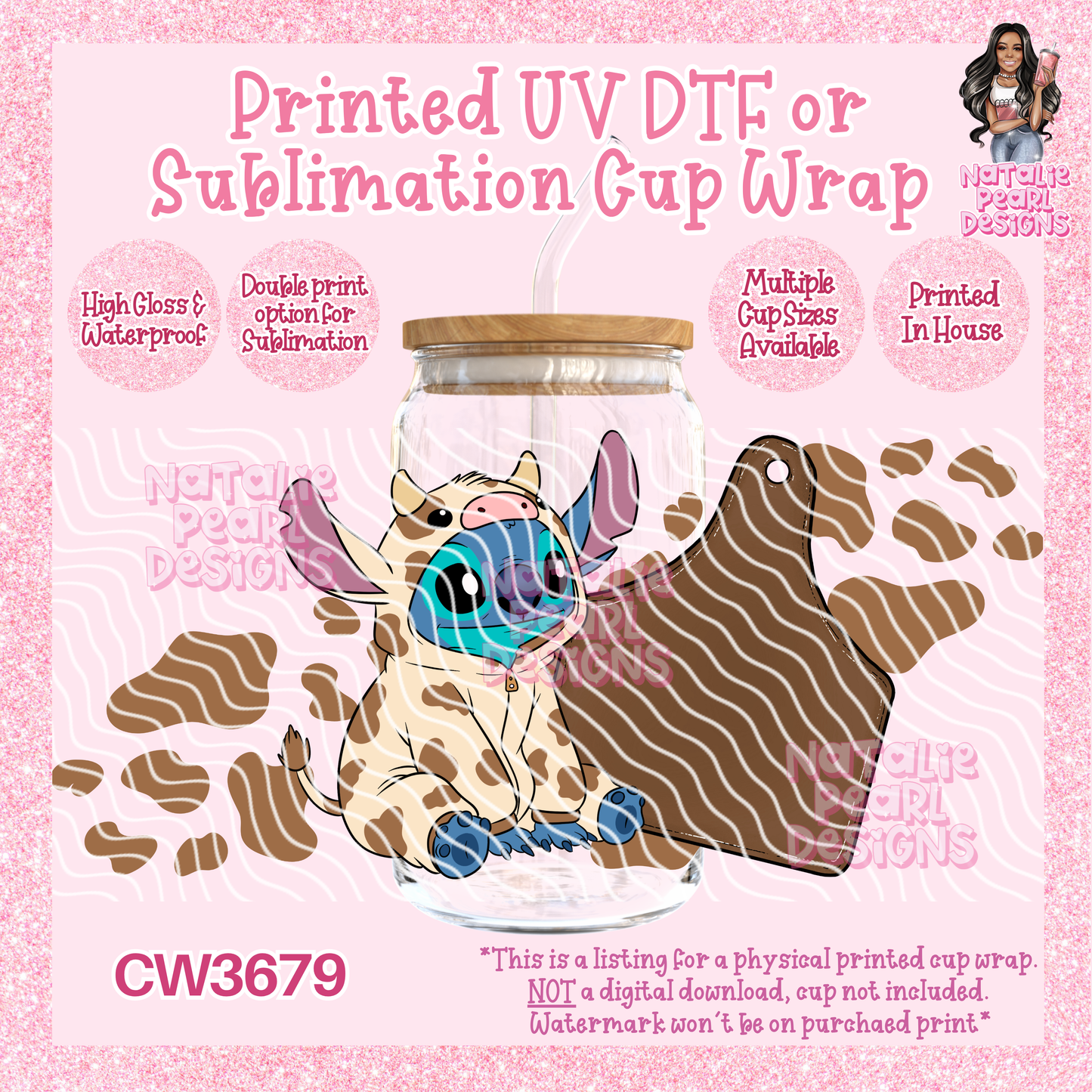 CW3679 UV DTF/SUB Cup Wraps