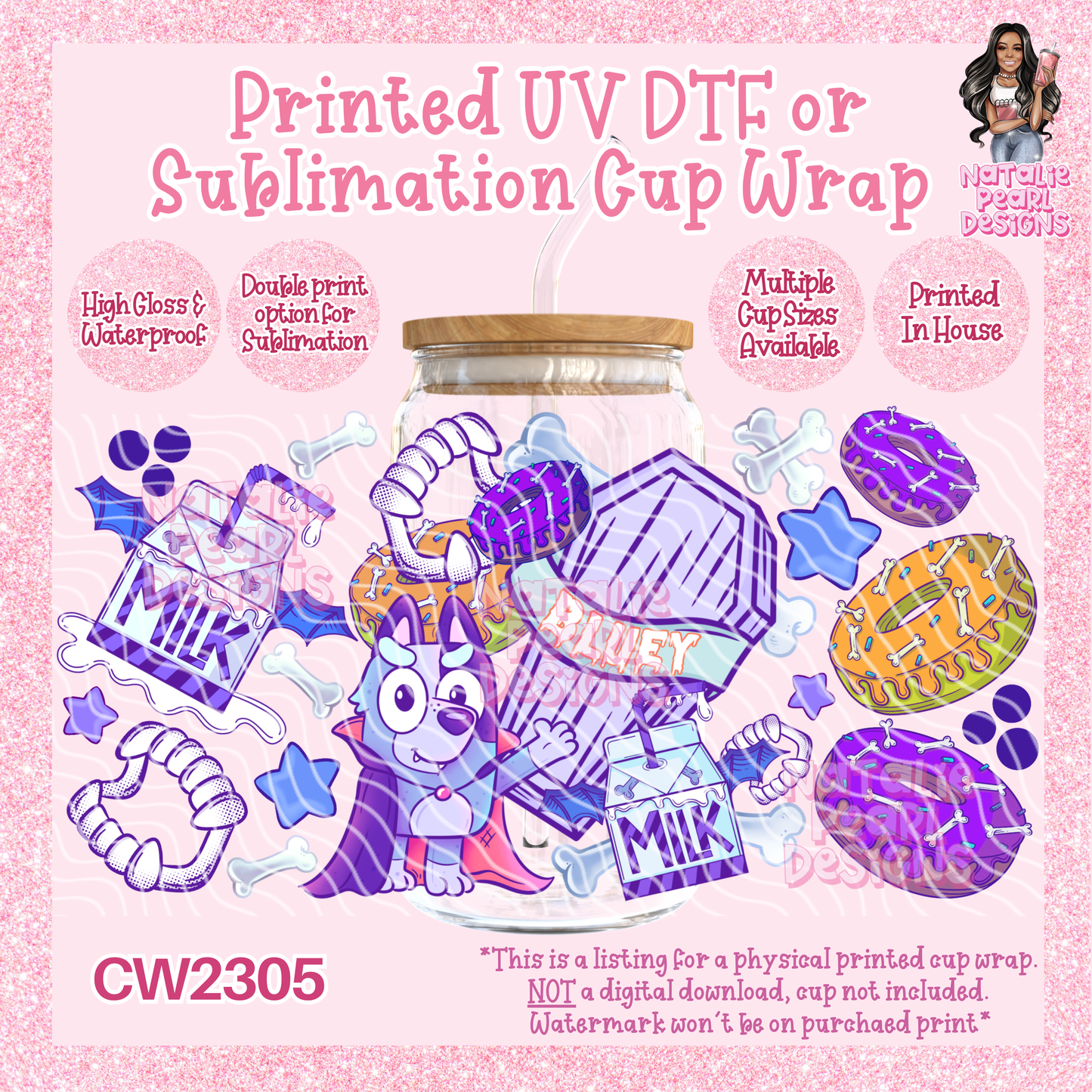 CW2305 UV DTF/SUB Cup Wraps