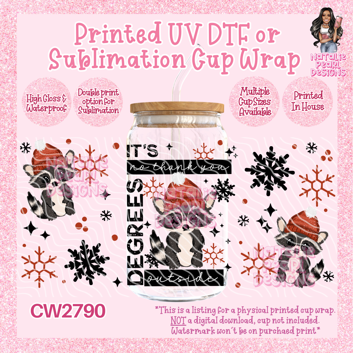 CW2790 UV DTF/SUB Cup Wraps