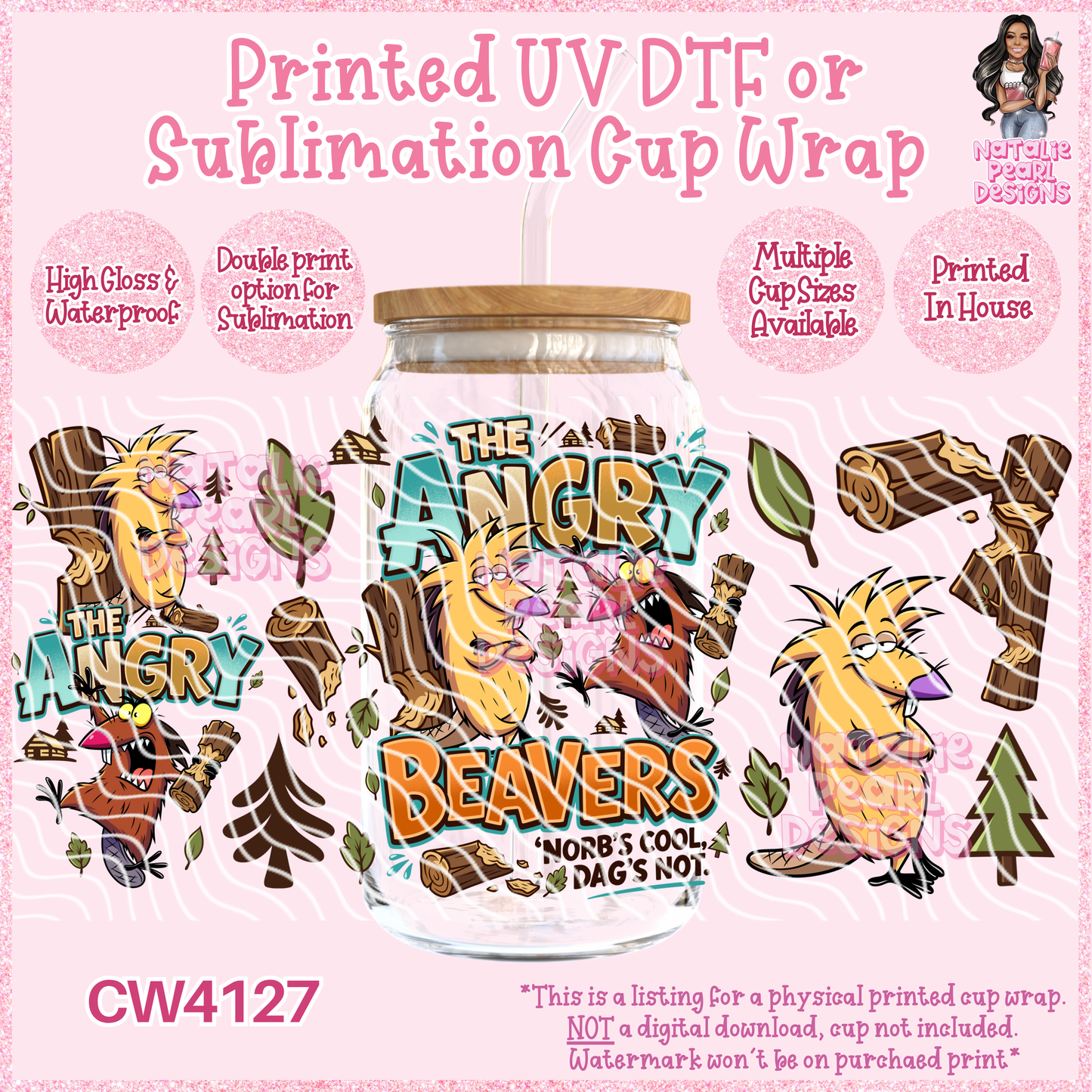 CW4127 UV DTF/SUB Cup Wraps