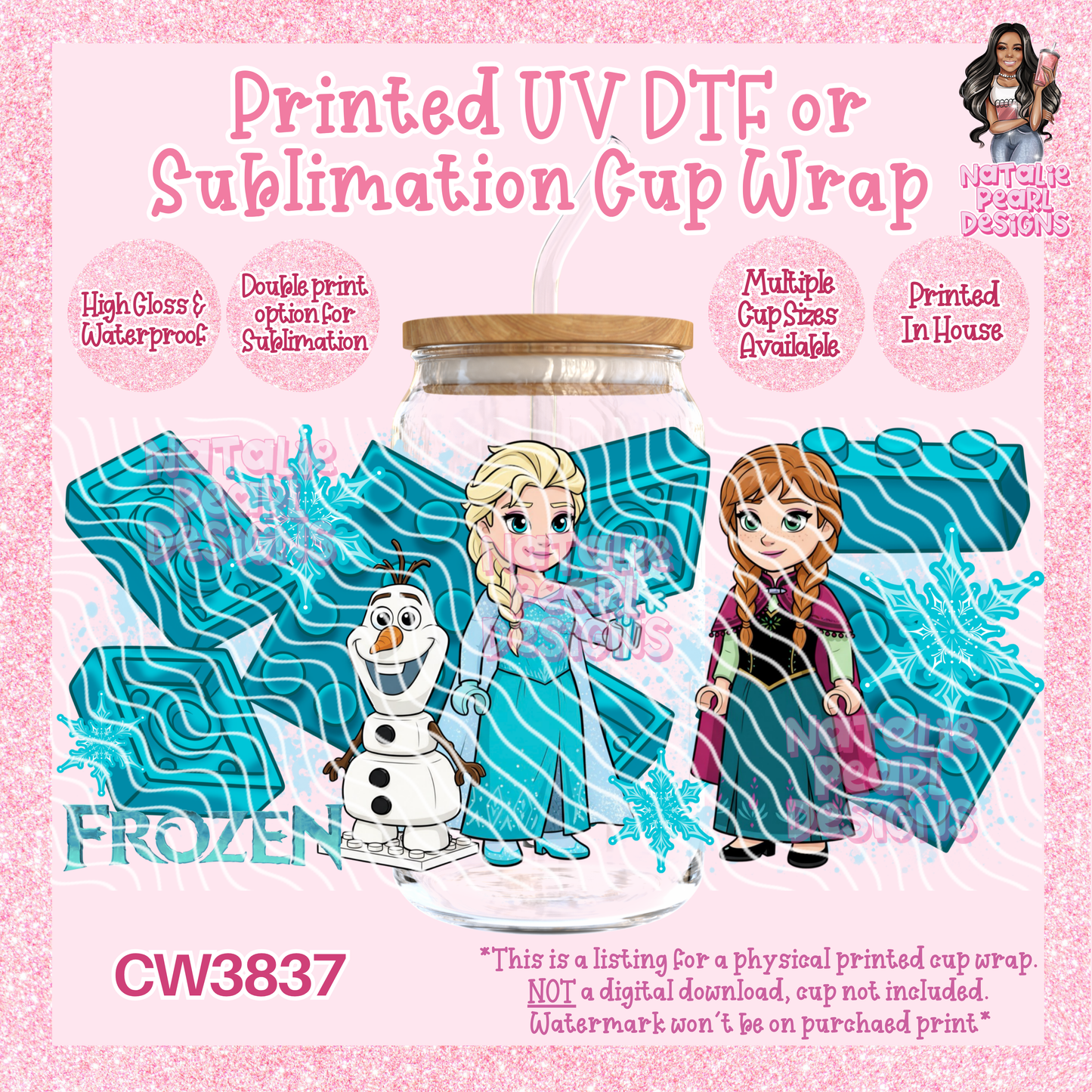 CW3837 UV DTF/SUB Cup Wraps