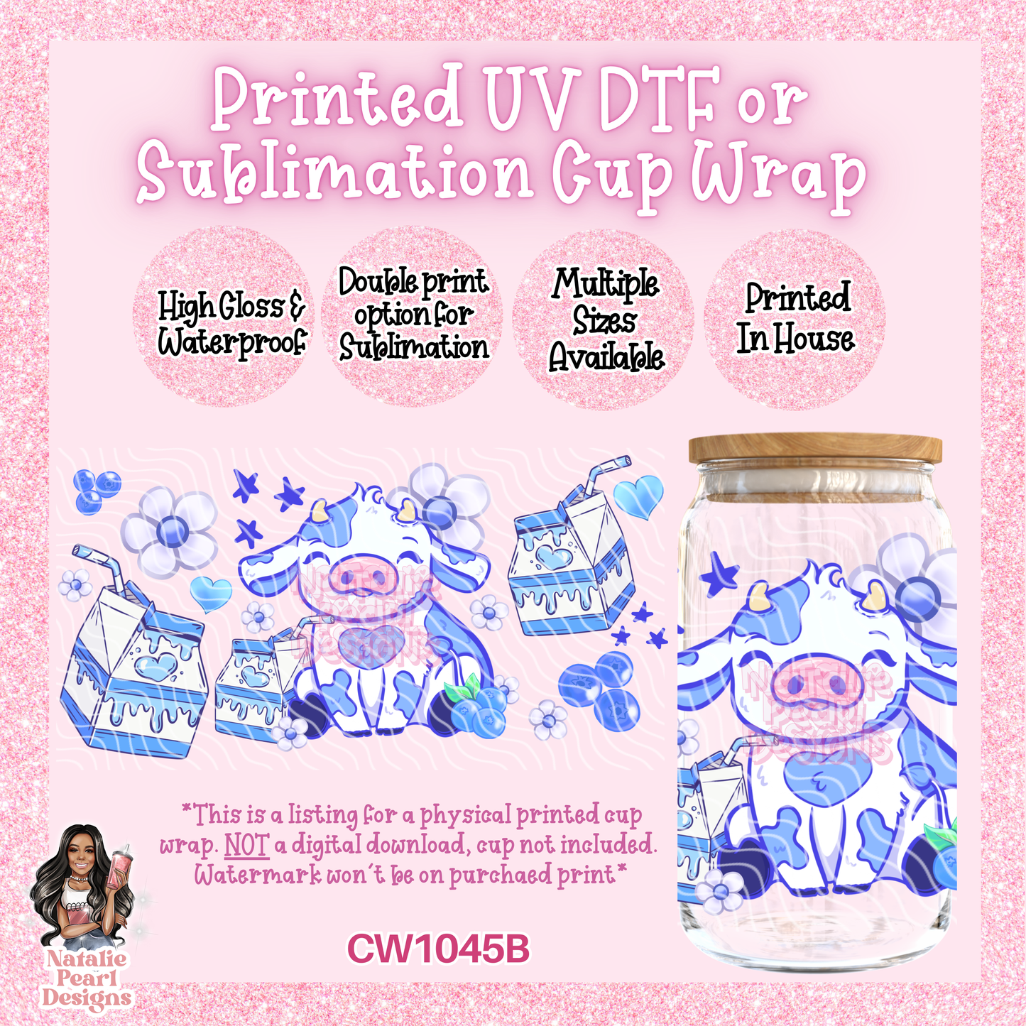 CW1045B UV DTF/SUB Cup Wrap