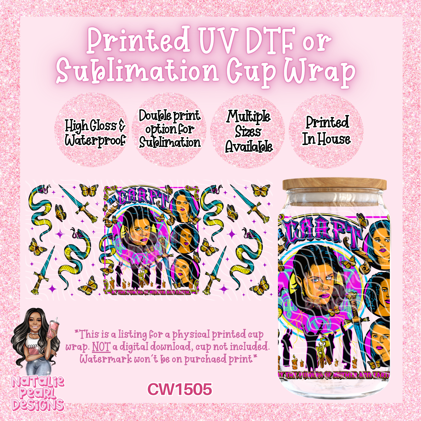 CW1505 UV DTF/SUB Cup Wrap