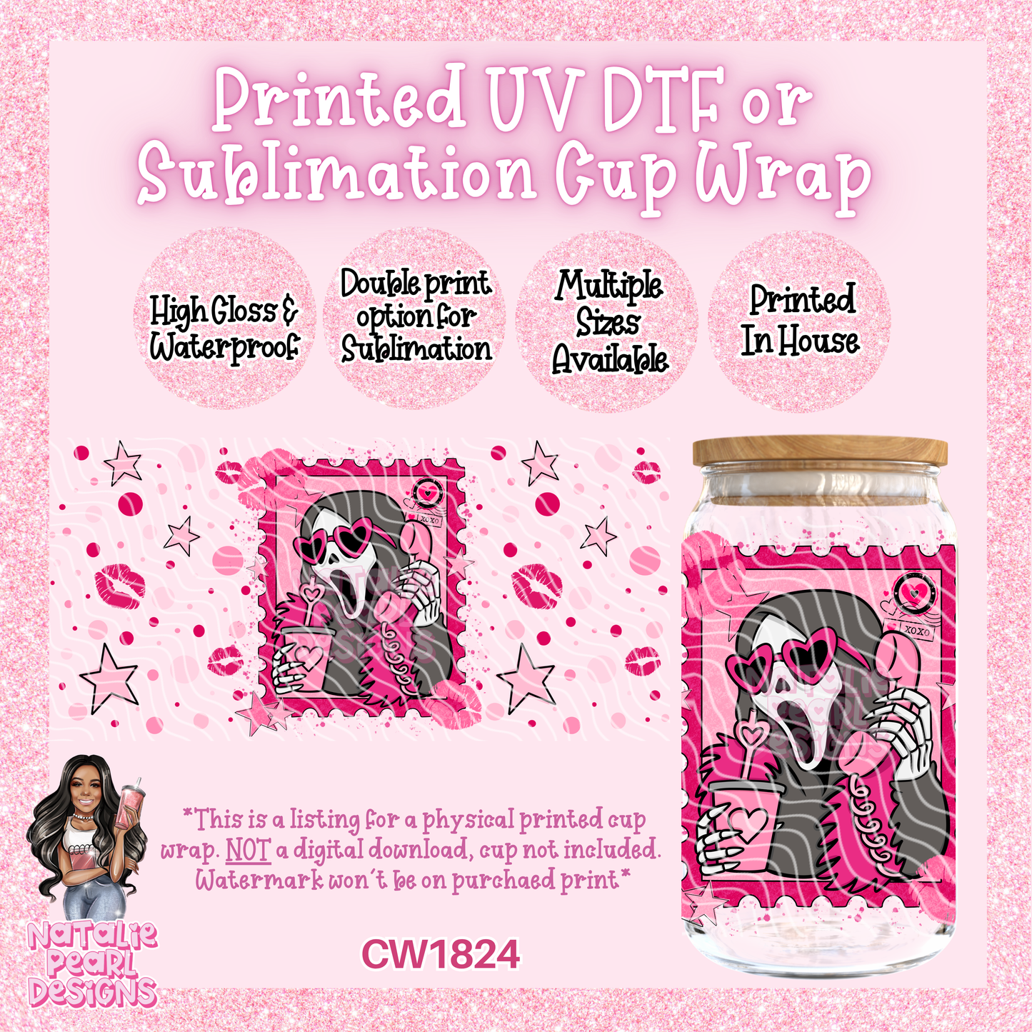 CW1824 UV DTF/SUB Cup Wraps