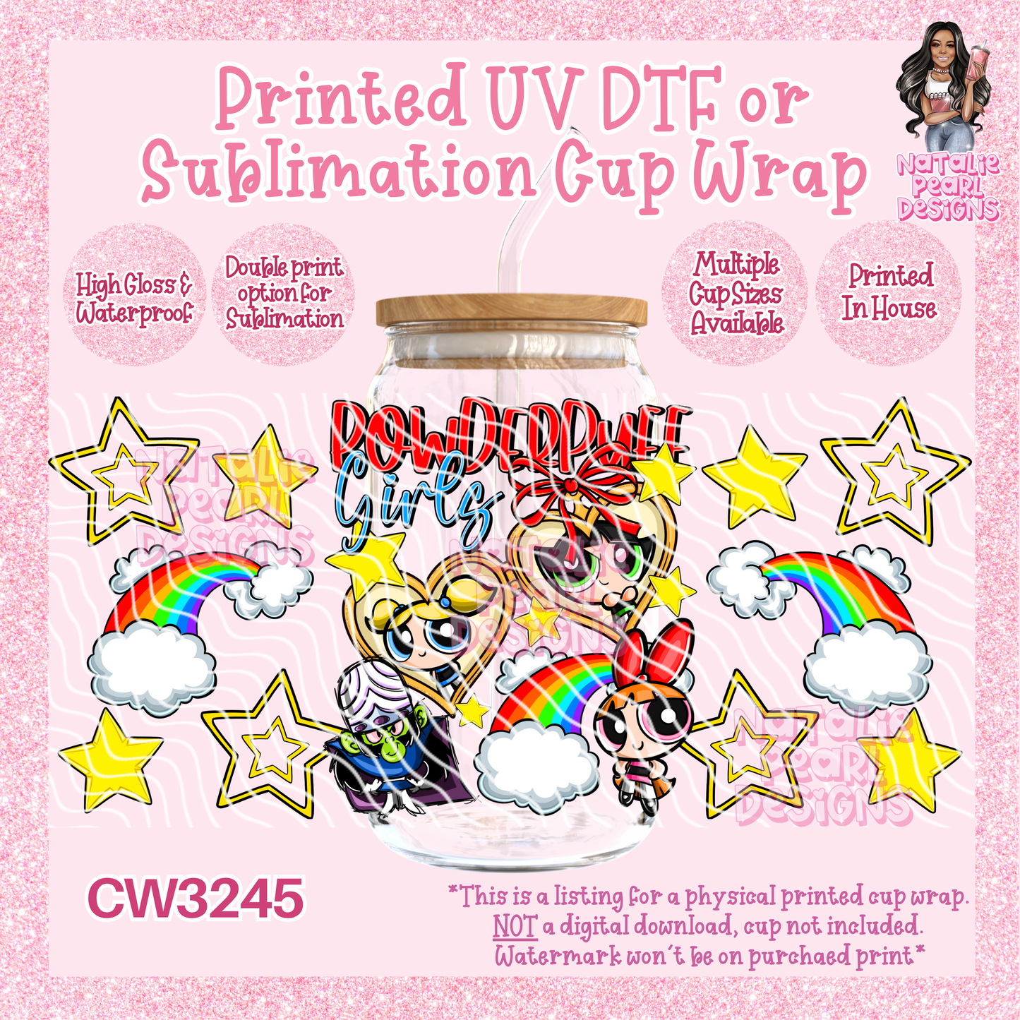 CW3245 UV DTF/SUB Cup Wraps