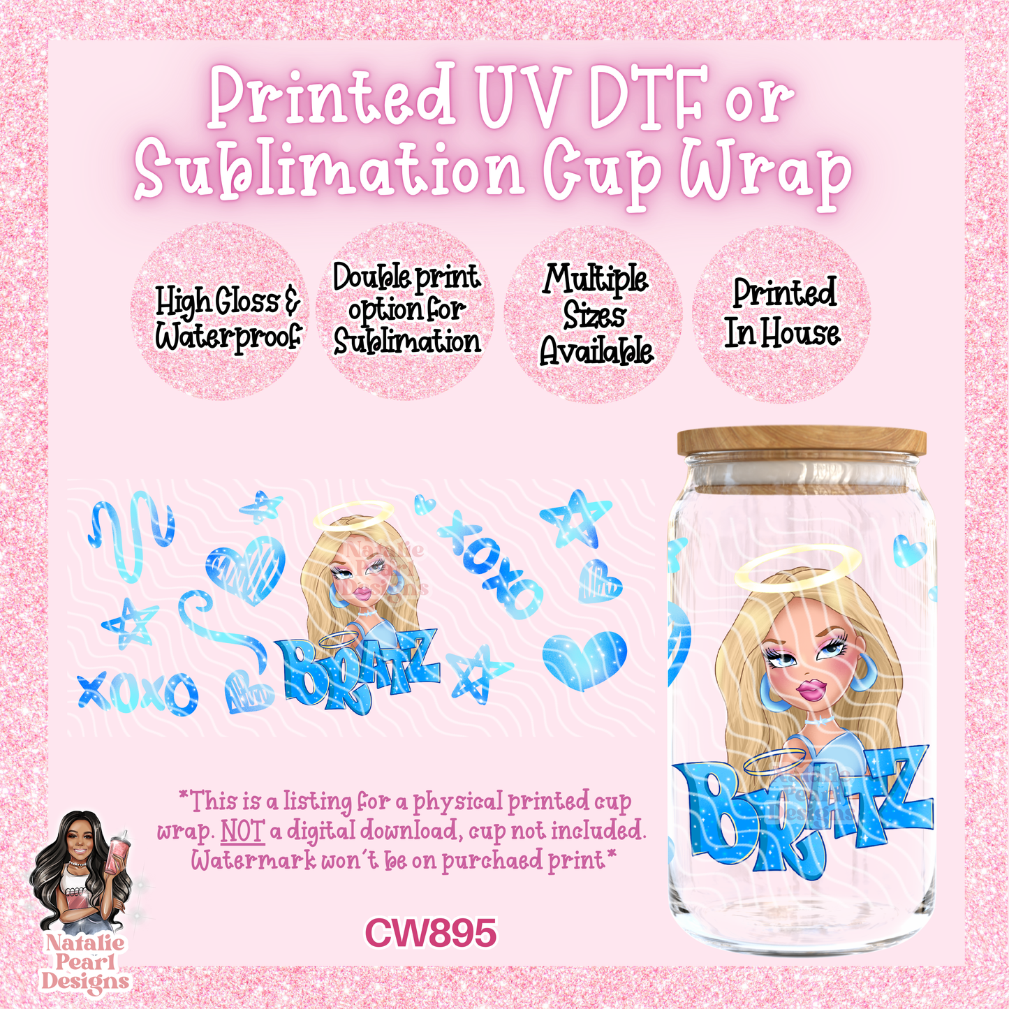 CW895 UV DTF/SUB Cup Wrap