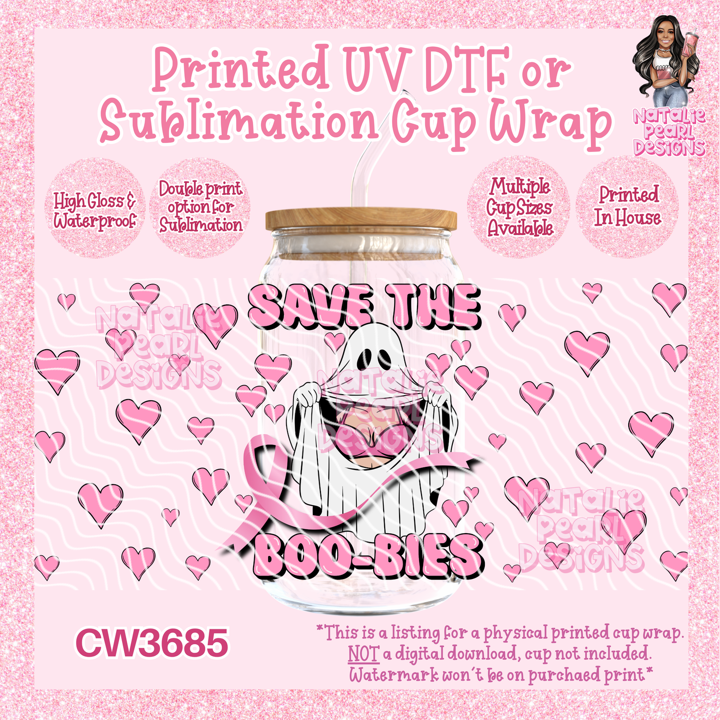 CW3685 UV DTF/SUB Cup Wraps