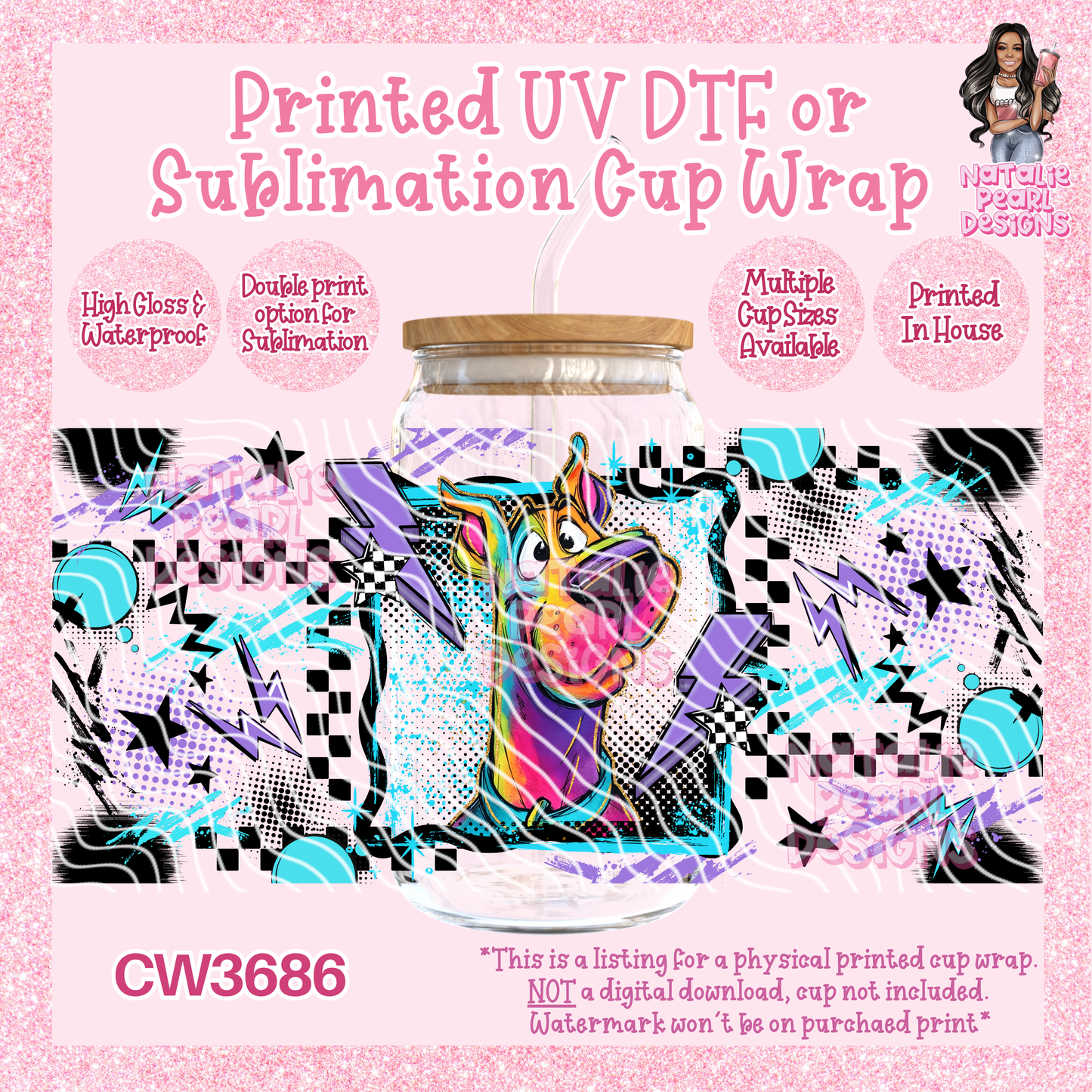 CW3686 UV DTF/SUB Cup Wraps