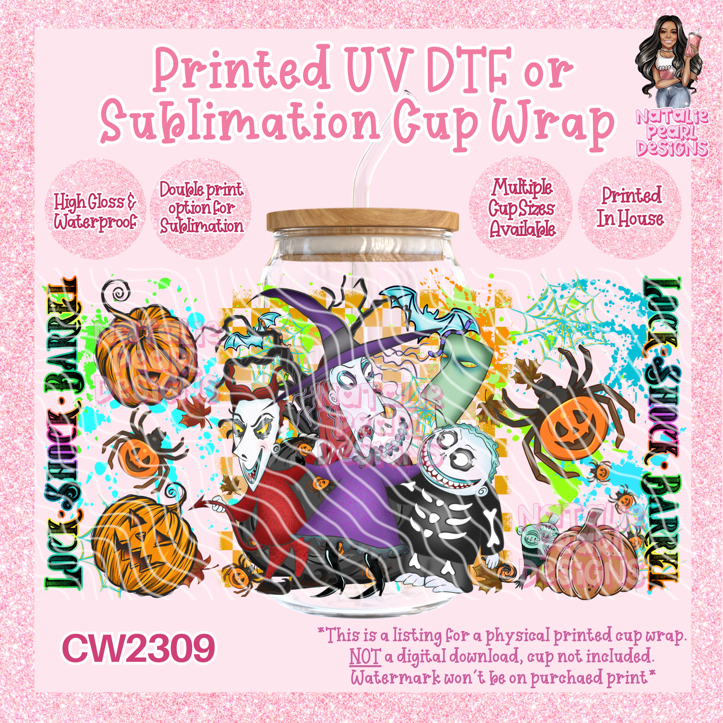 CW2309 UV DTF/SUB Cup Wraps